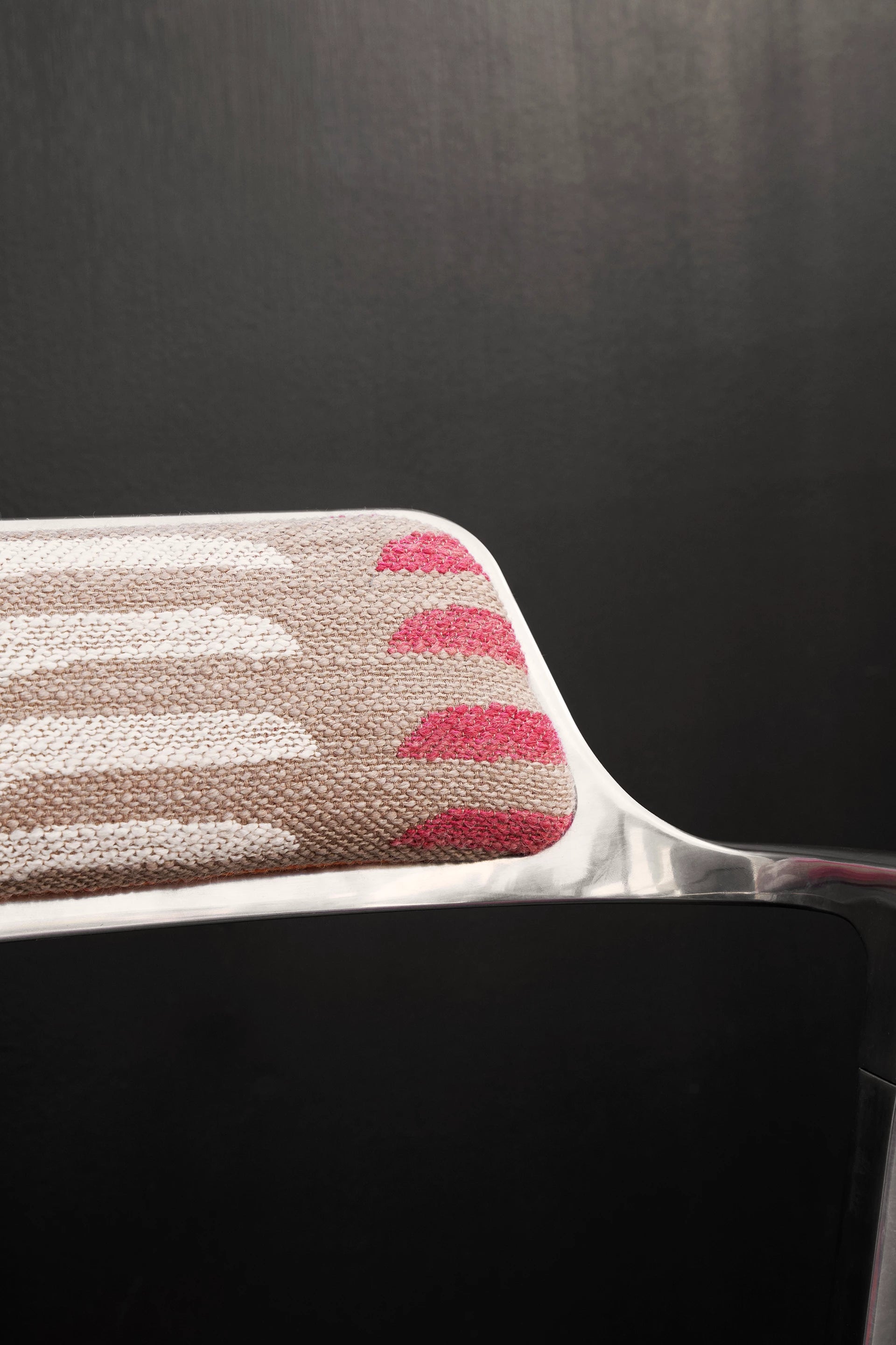 Office chair 452 - TODOS SANTOS in blue and orange with a metal base