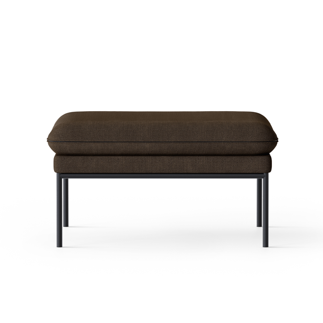 Puf TURN ciemnobrązowy wełna – ferm LIVING