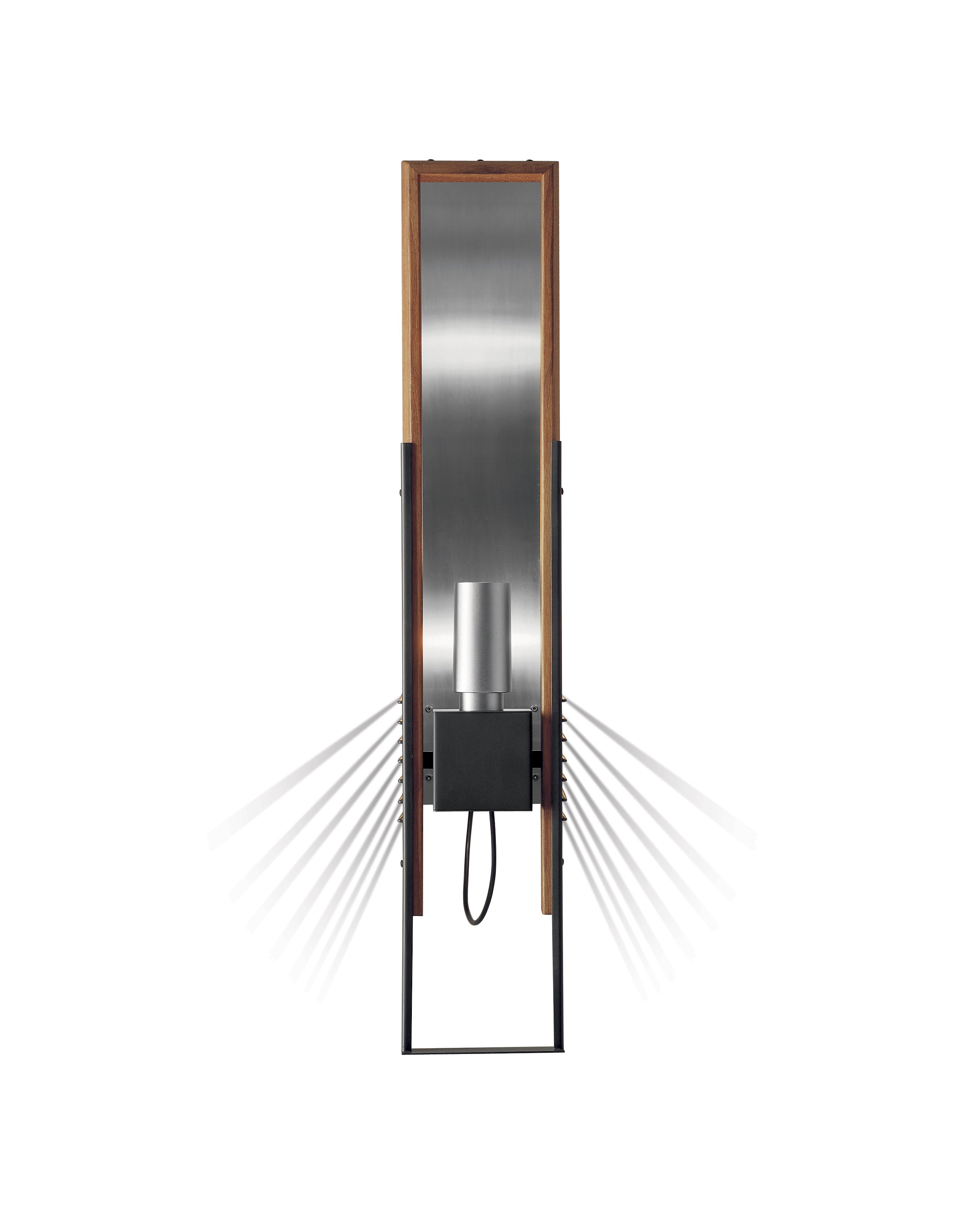 MARX Wall Lamp in Wood and Aluminum