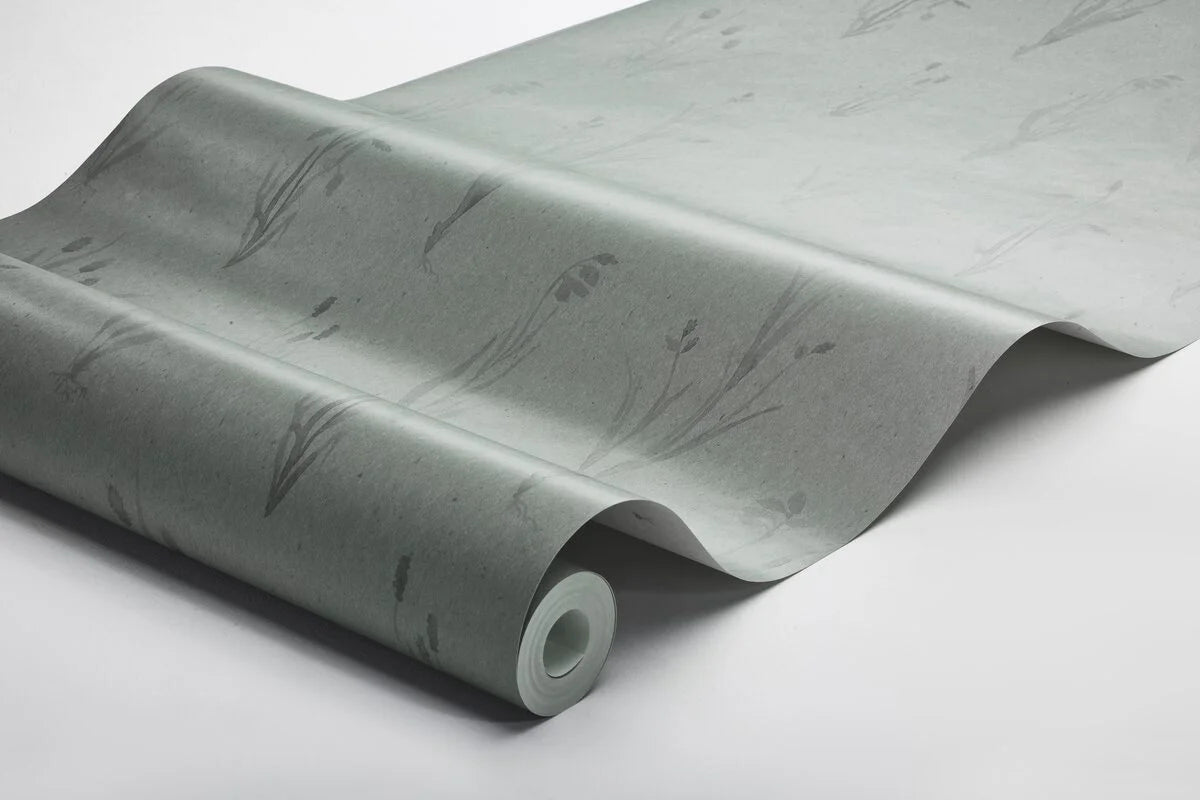 MOORLAND Dark Gray Floral Pattern Wallpaper