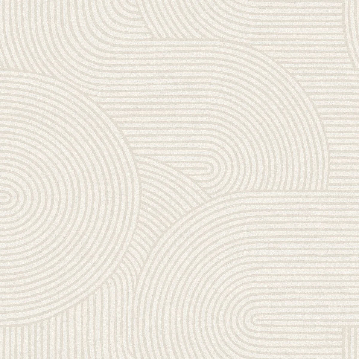 Vlies-Tapete mit geometrischem Muster ZEN in hellem Beige