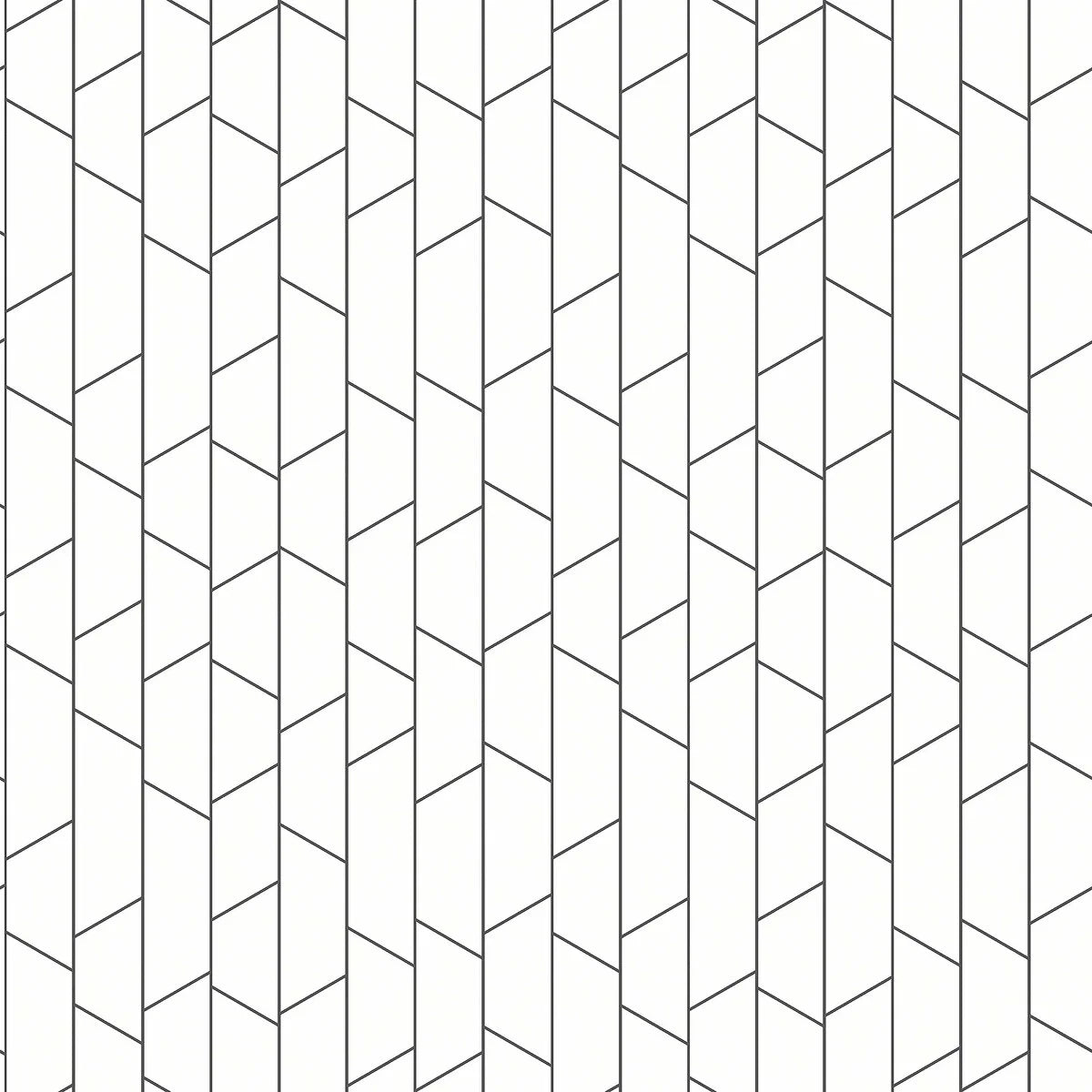Vlies-Tapete mit geometrischem Muster ANGLE in Weiß