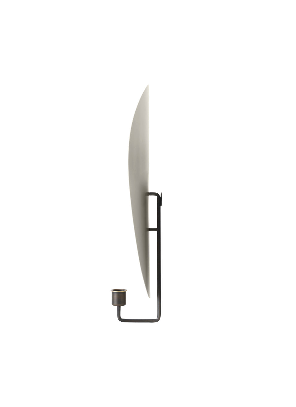 FLAMBEAU gray wall candle holder