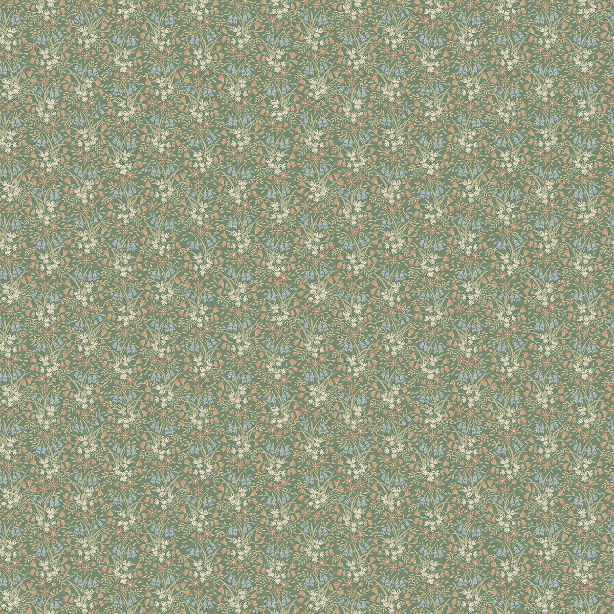Tapete mit pflanzlichem Blumenmotiv BELLA grün