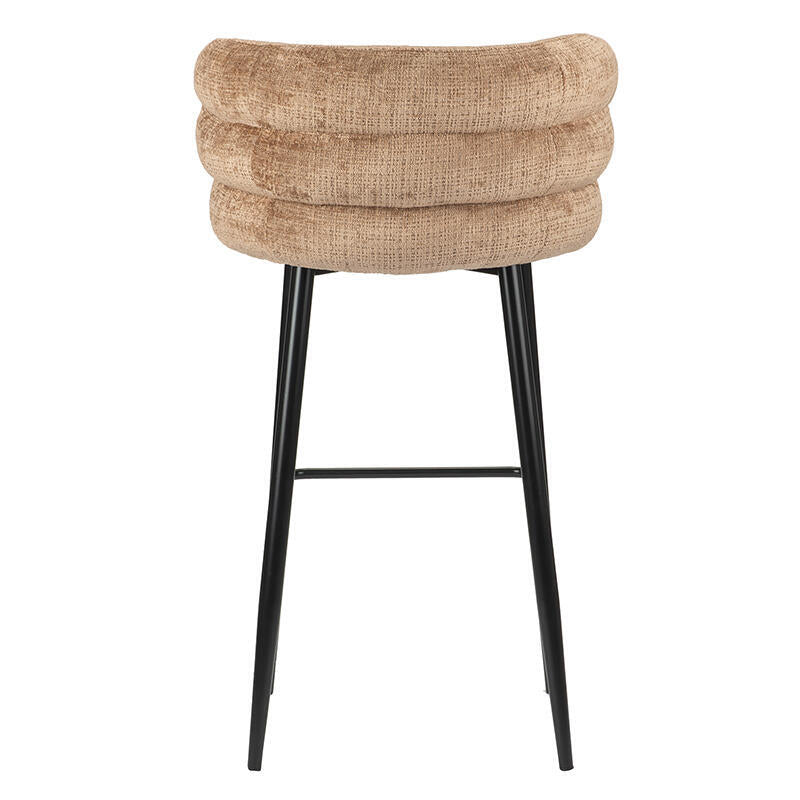 CLOUD stool in caramel with a black base