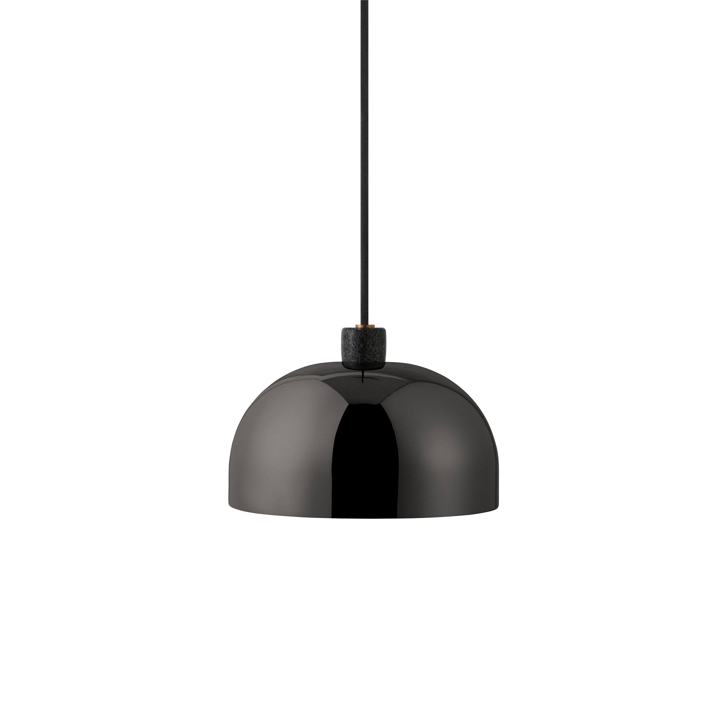 GRANT black pendant lamp with black granite