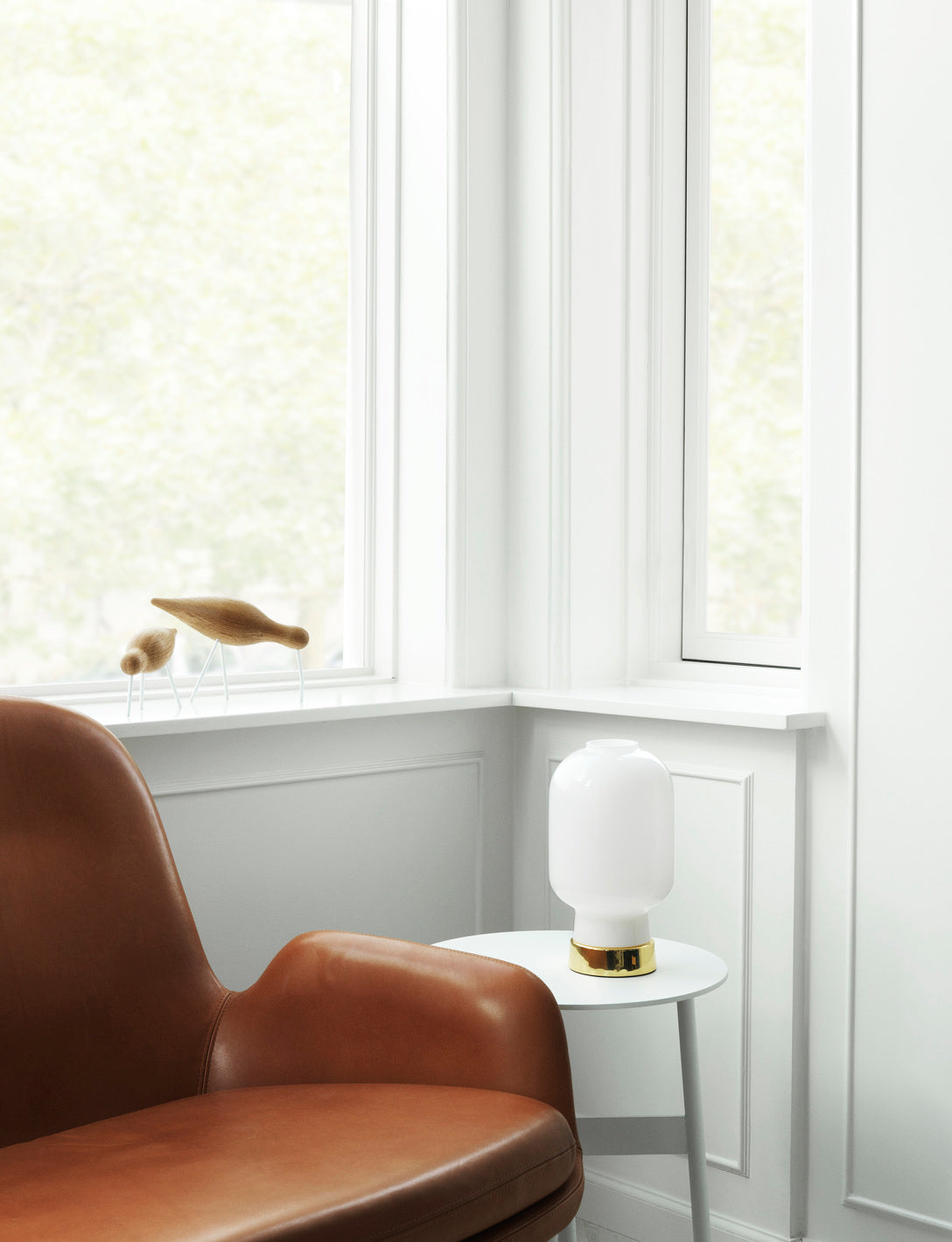 Figurine Shorebird nut wood