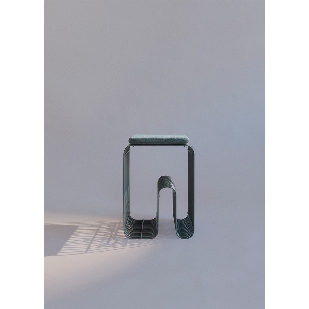 Tisch CURVA blau