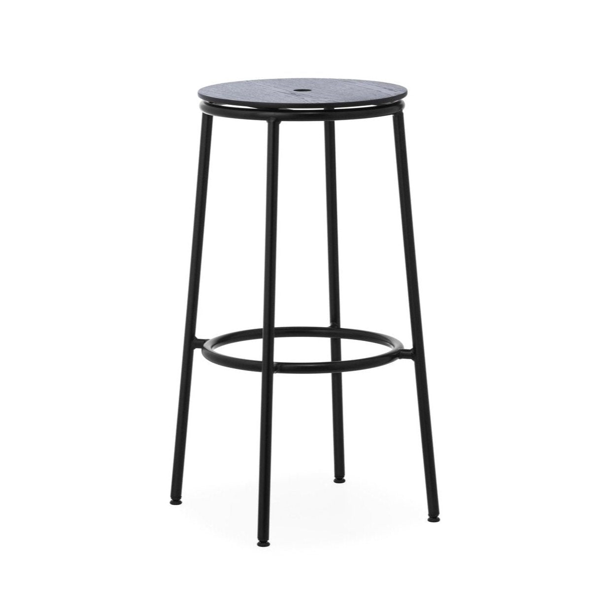 Circa bar chair black oak veneer