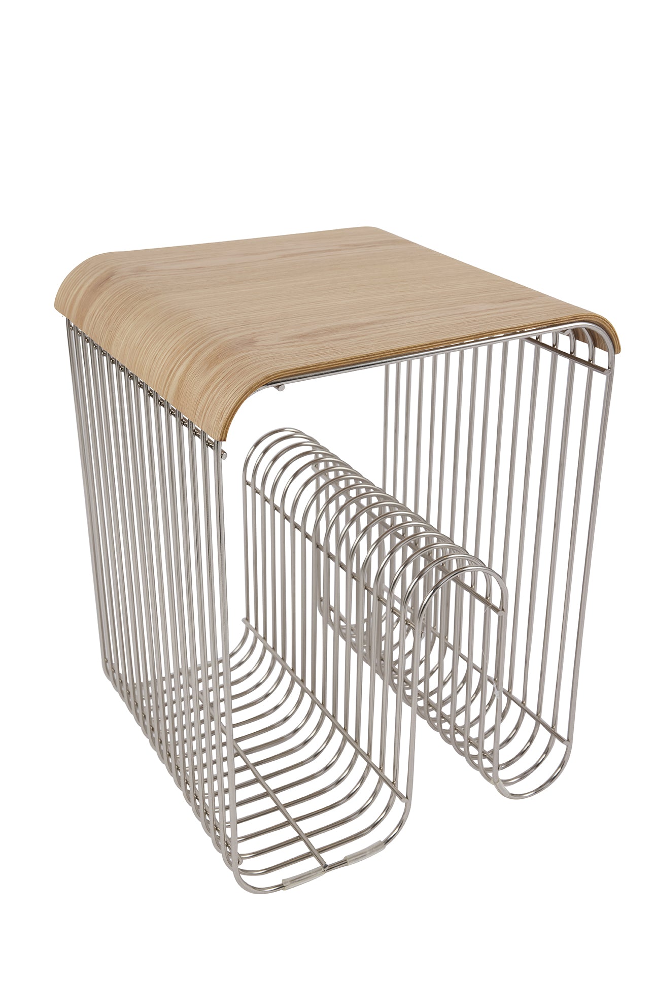 CURVA tray light oak wood