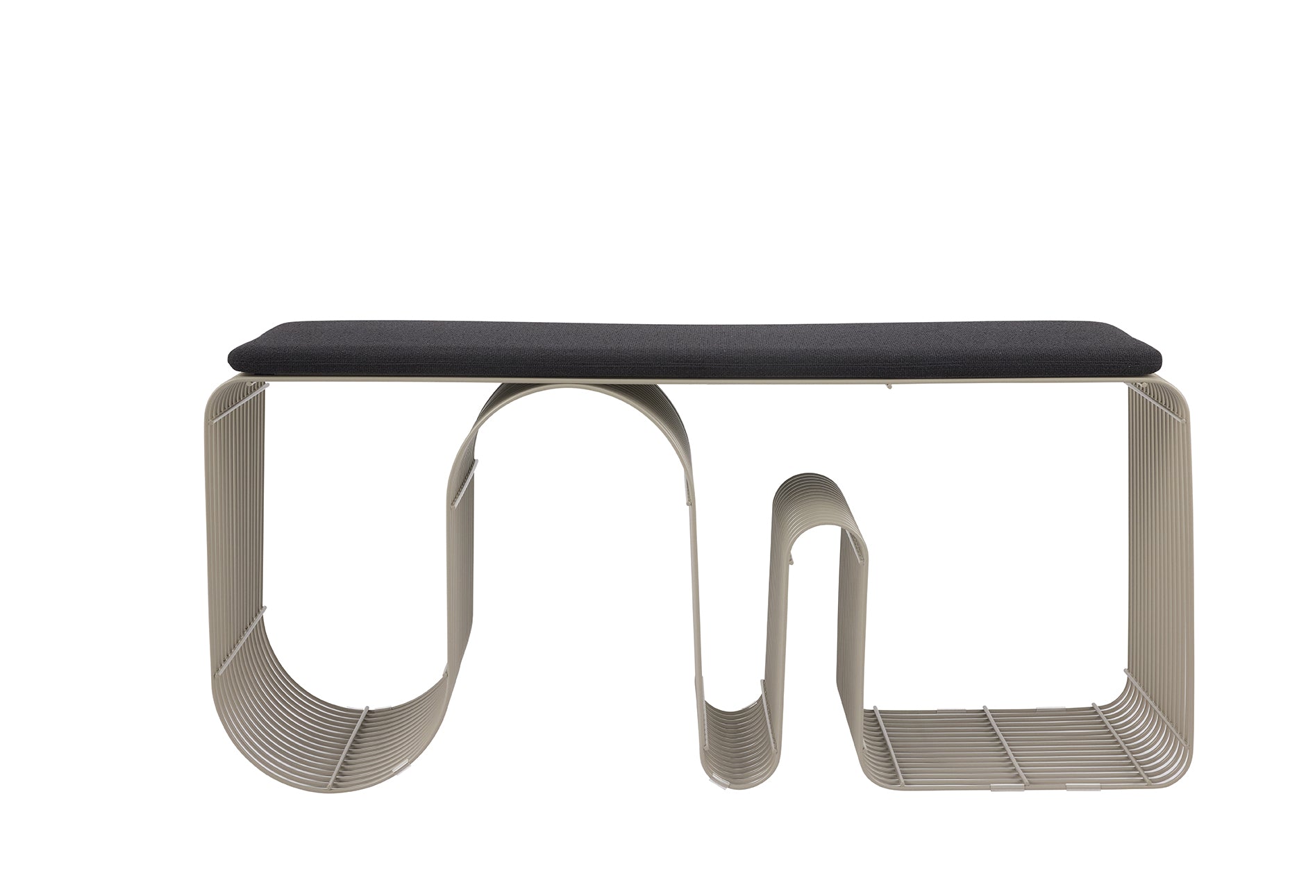 Sitzkissen CURVA anthrazit Bouclé