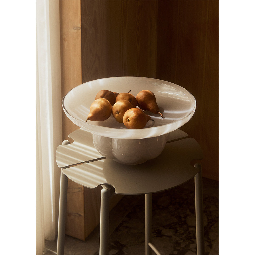 Dekorative Schale Misa in Taubengrau