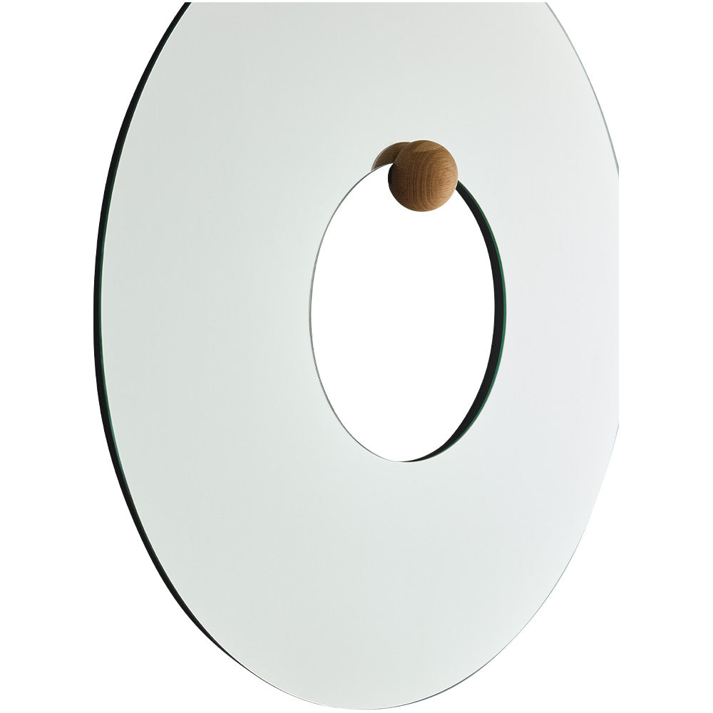 Rundes Lustro CASTELLUM aus Eichenholz