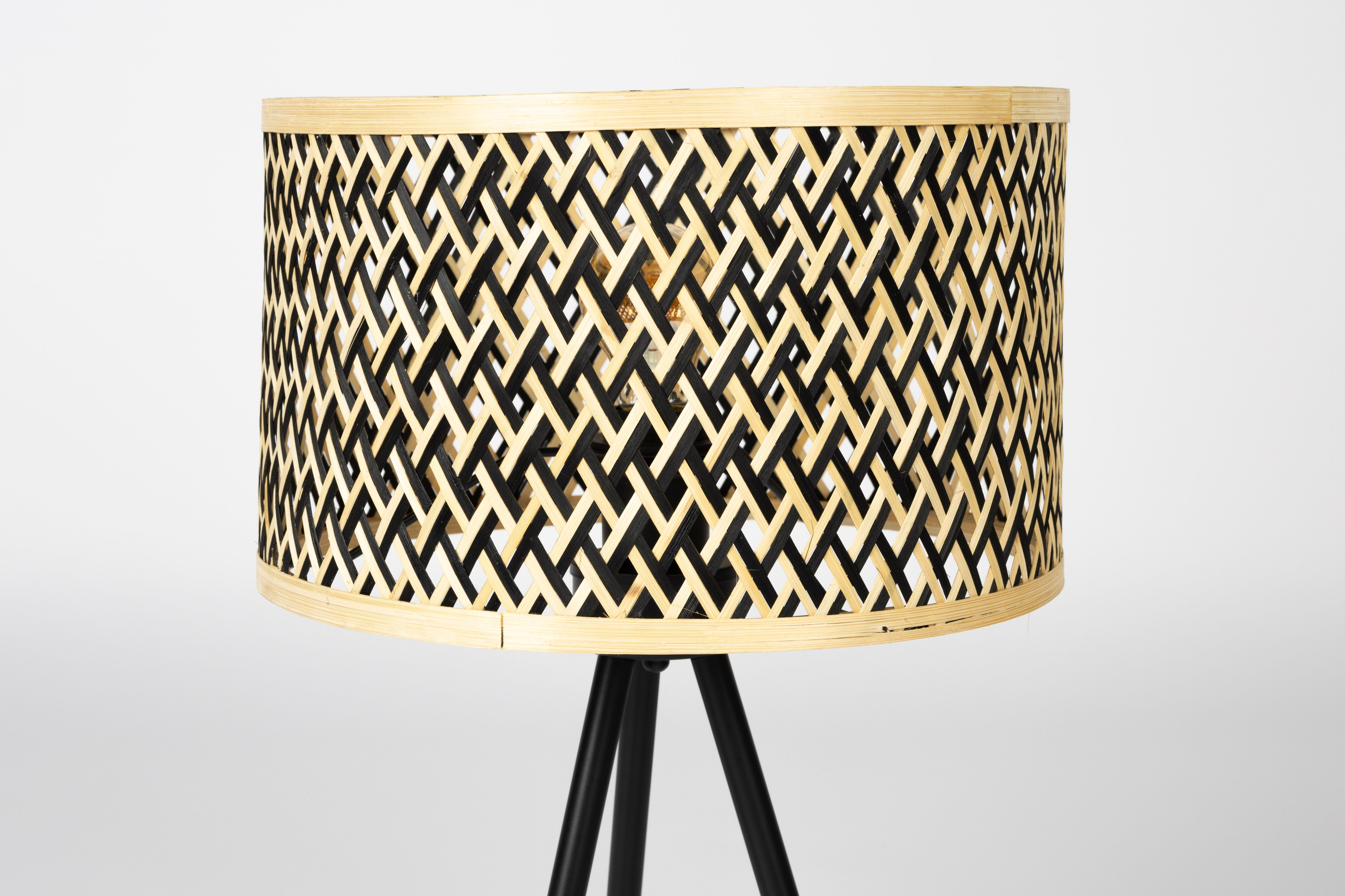 Lampa stołowa ISLA drewno bambusowe – White Label Living