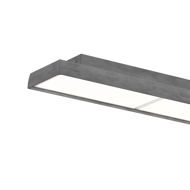 Deckenleuchte LP SLIM BOX rohes Aluminium
