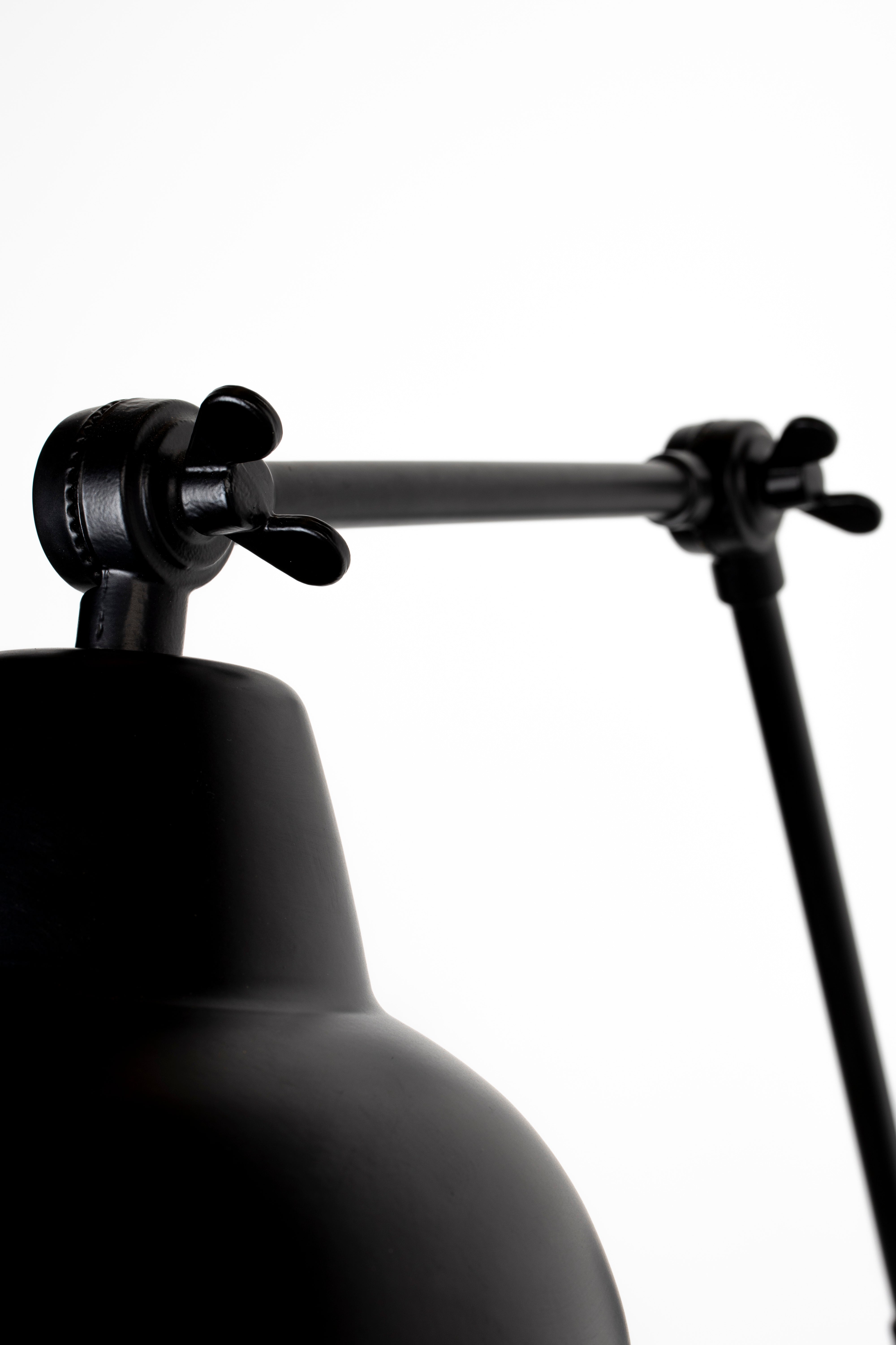 Adjustable wall lamp with arm XAVI black