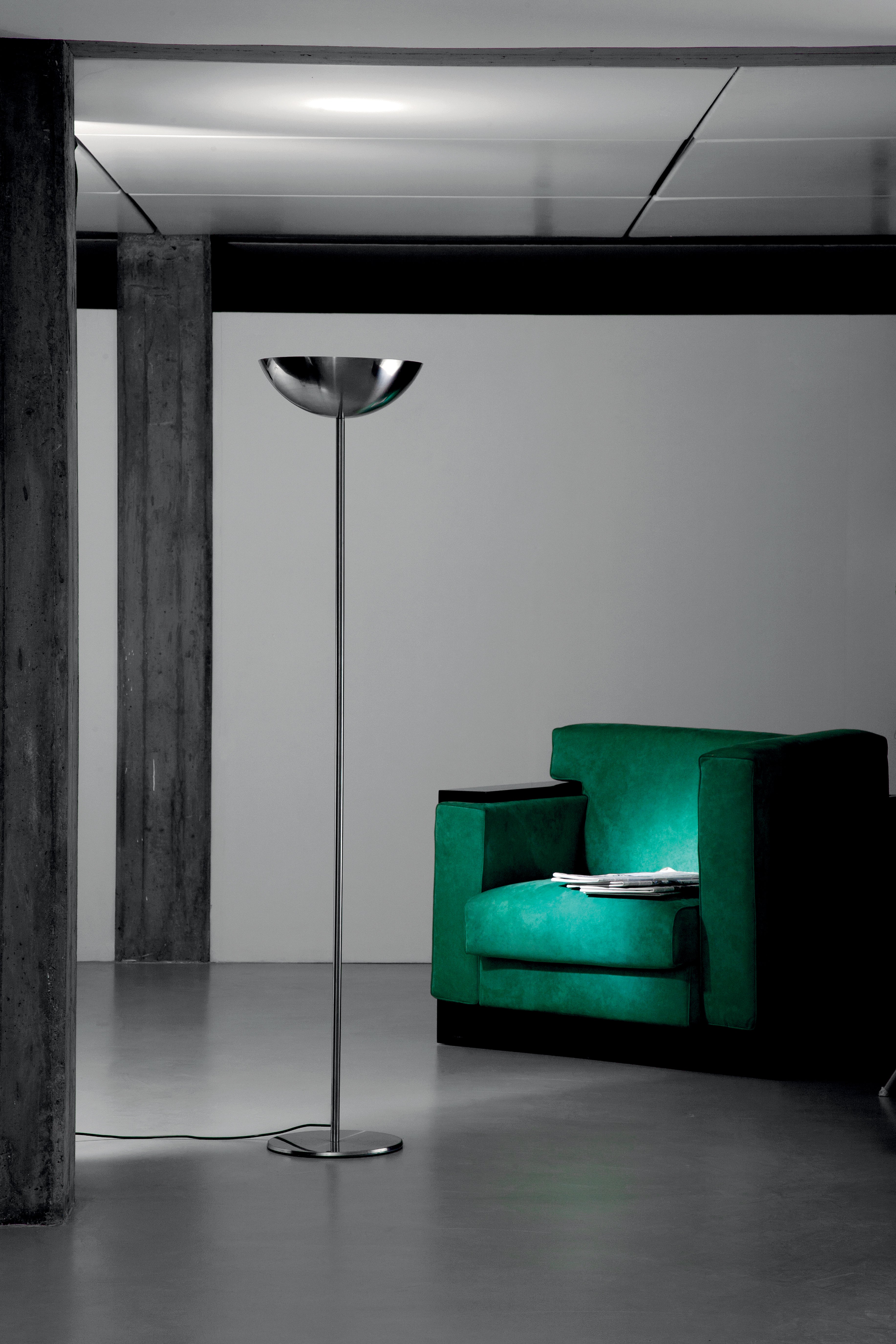 VDL Gray Stainless Steel Floor Lamp
