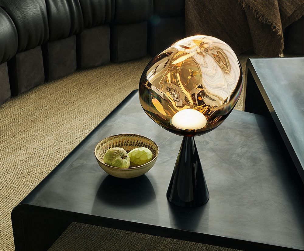 Lampa stołowa MELT złoty – Tom Dixon