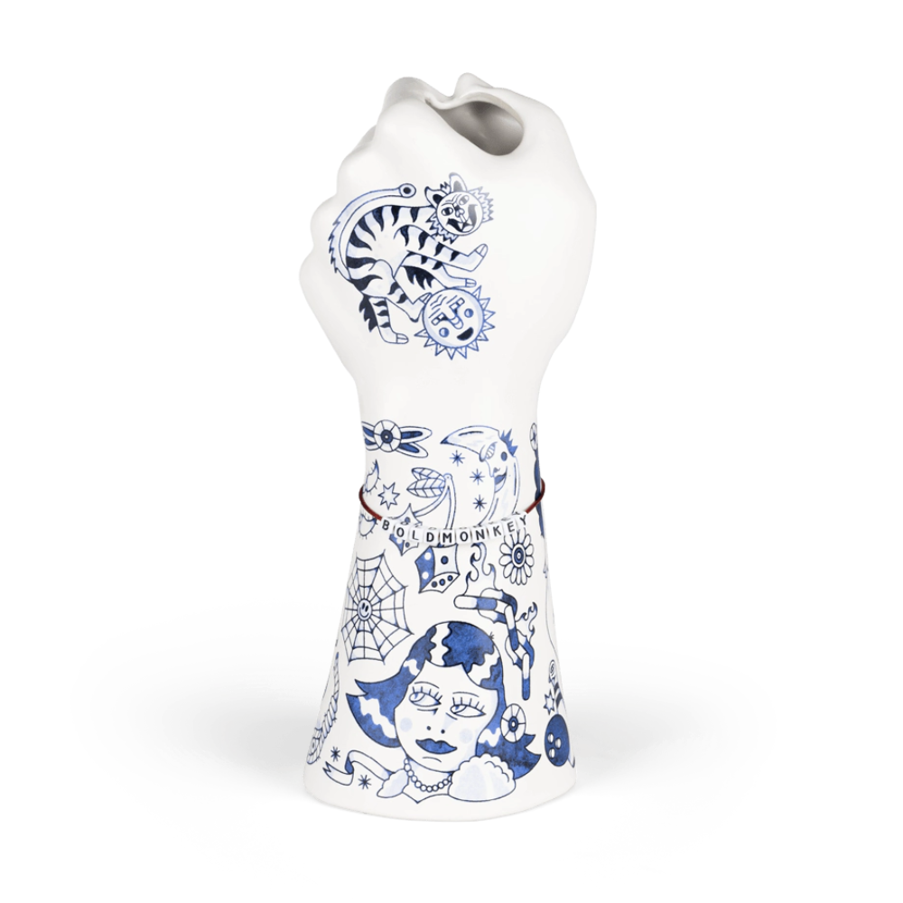 LIBERTY MATTERS Vase aus weißer Keramik