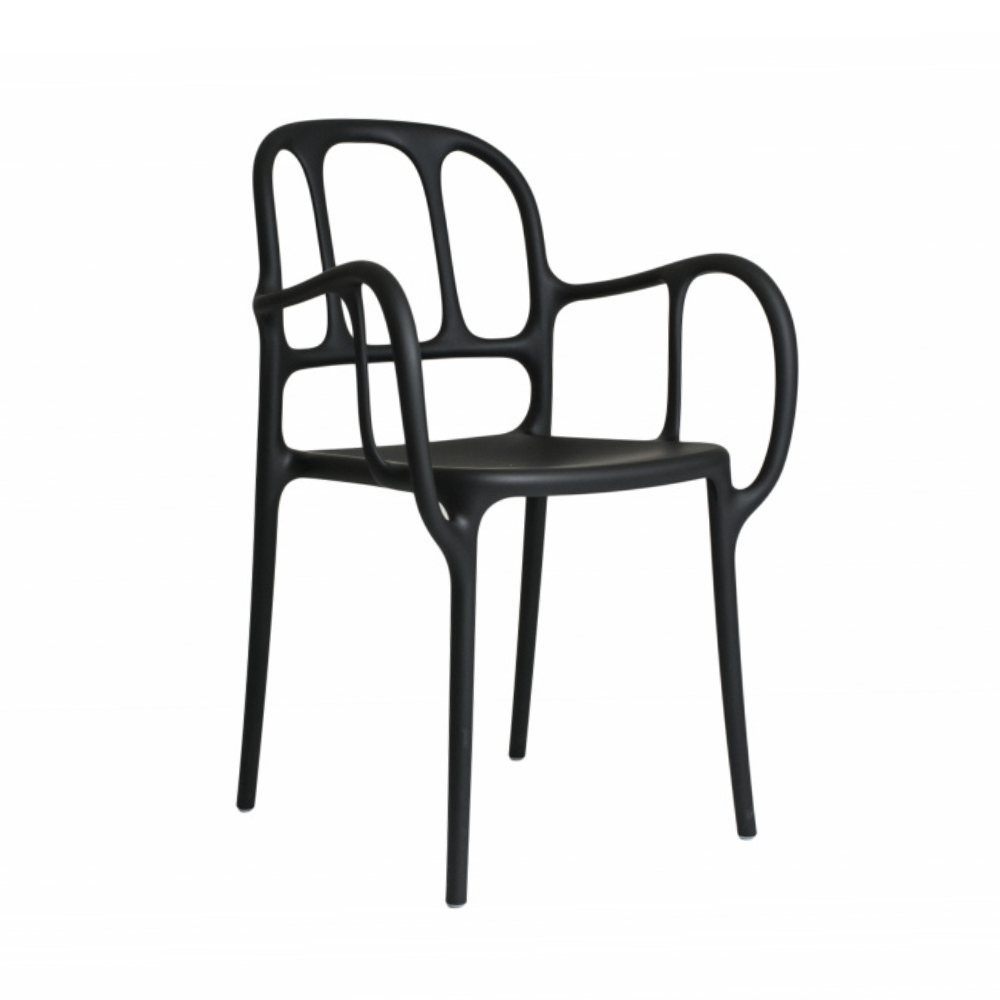 Mila black external chair