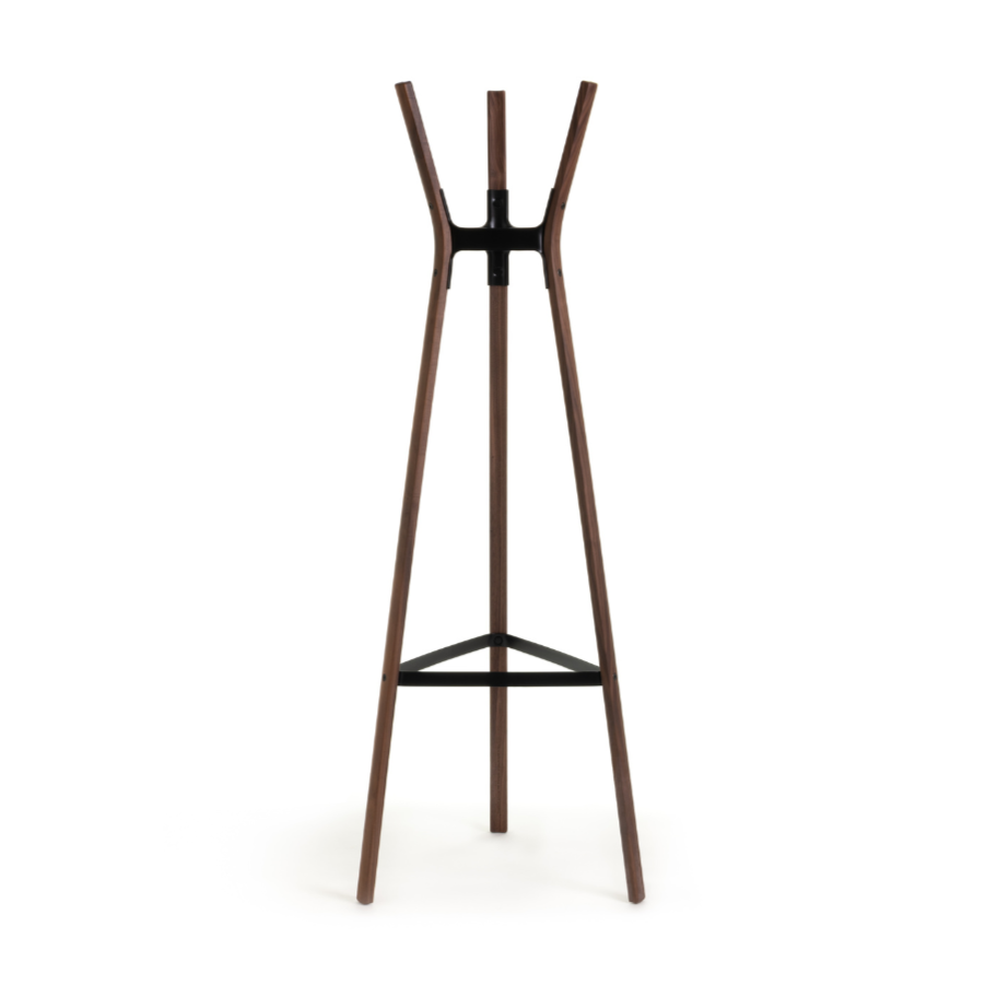 STEELWOOD Standbügel, dunkelbraunes Walnussholz