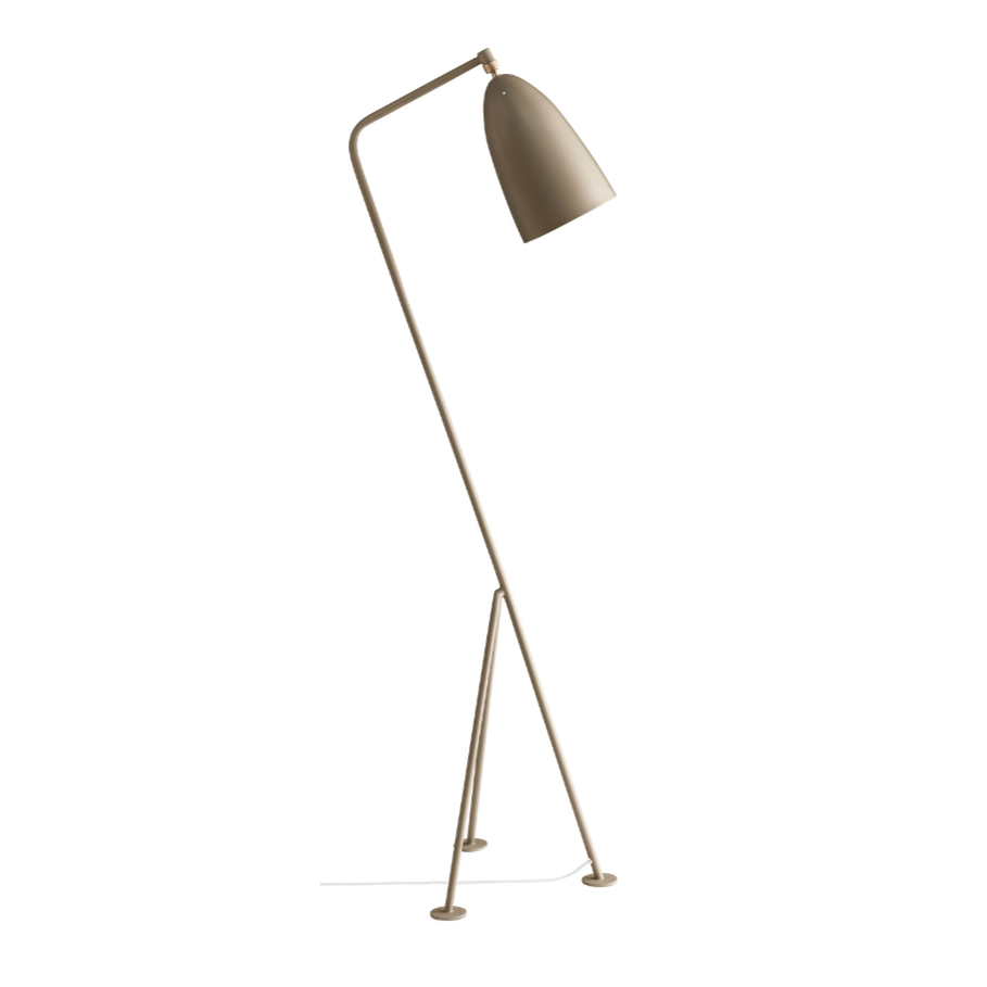Stehlampe zum Lesen GRÄSHOPPA beige Dreibein