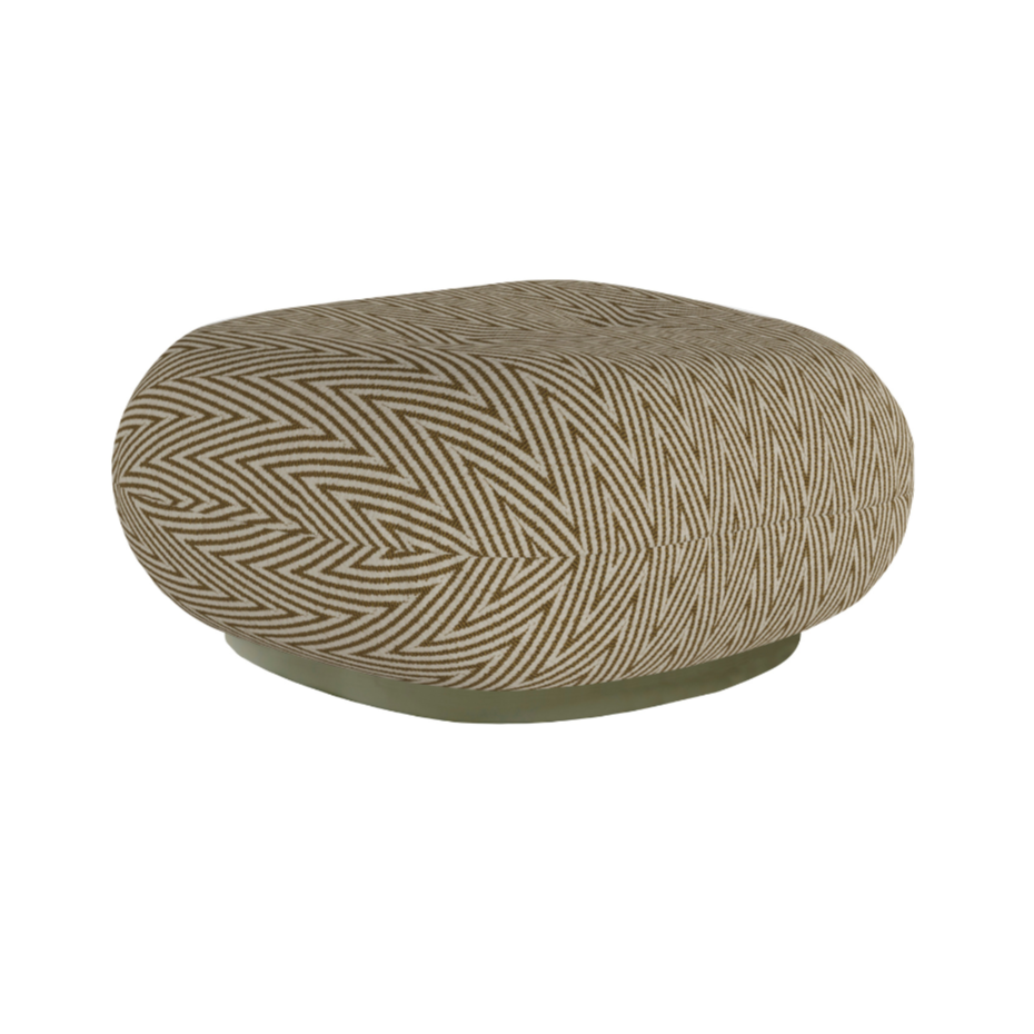 Upholstered outdoor pouf PACHA