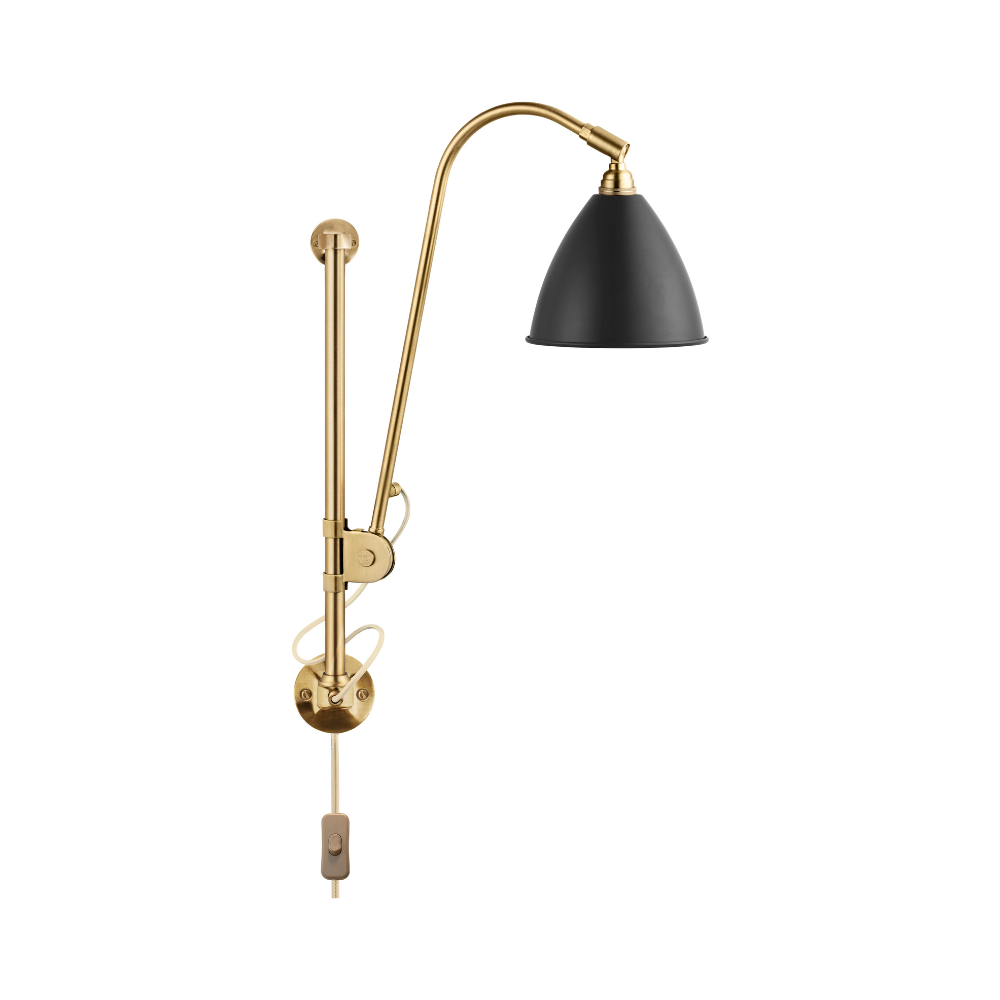BESTLITE BL5 Wall Lamp in Brass with Black Shade