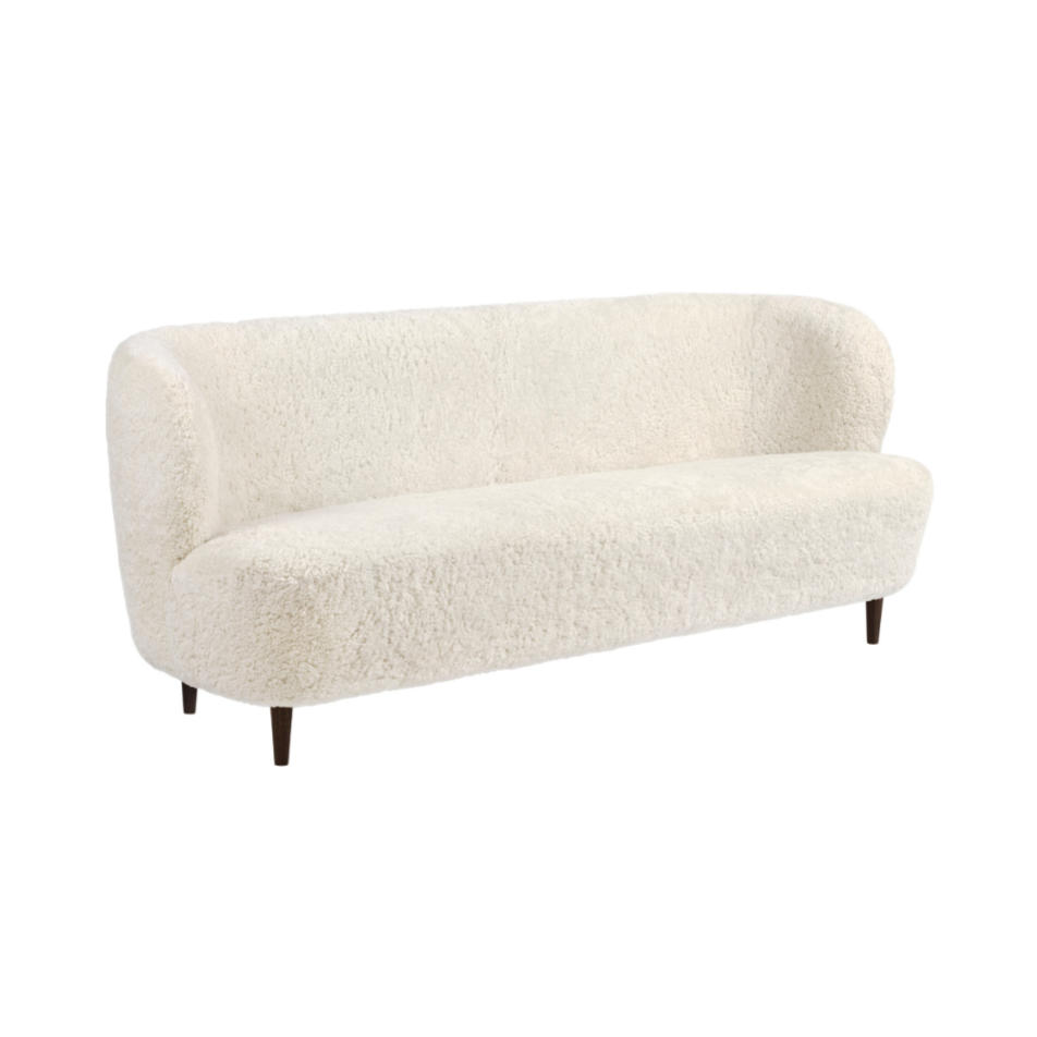 Sofa STAY gepolstert mit dunklem Eichenfuß