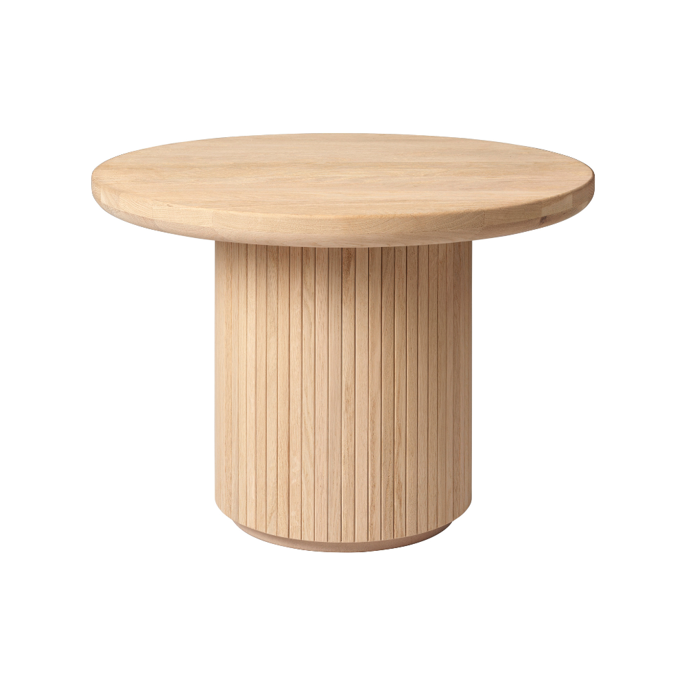 MOON side table, soaped oak