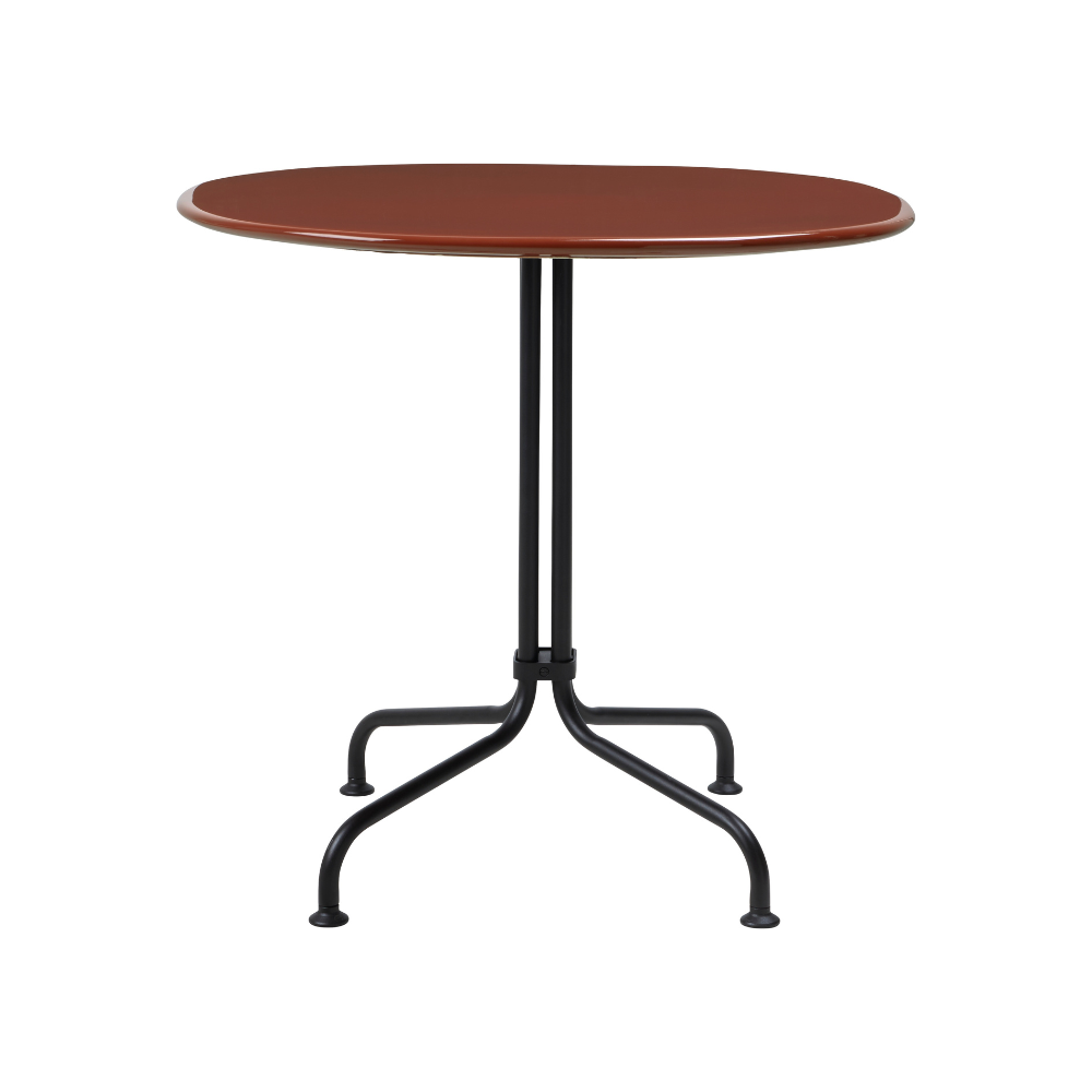 Gartentisch CARMEL bordeauxfarbene Keramik