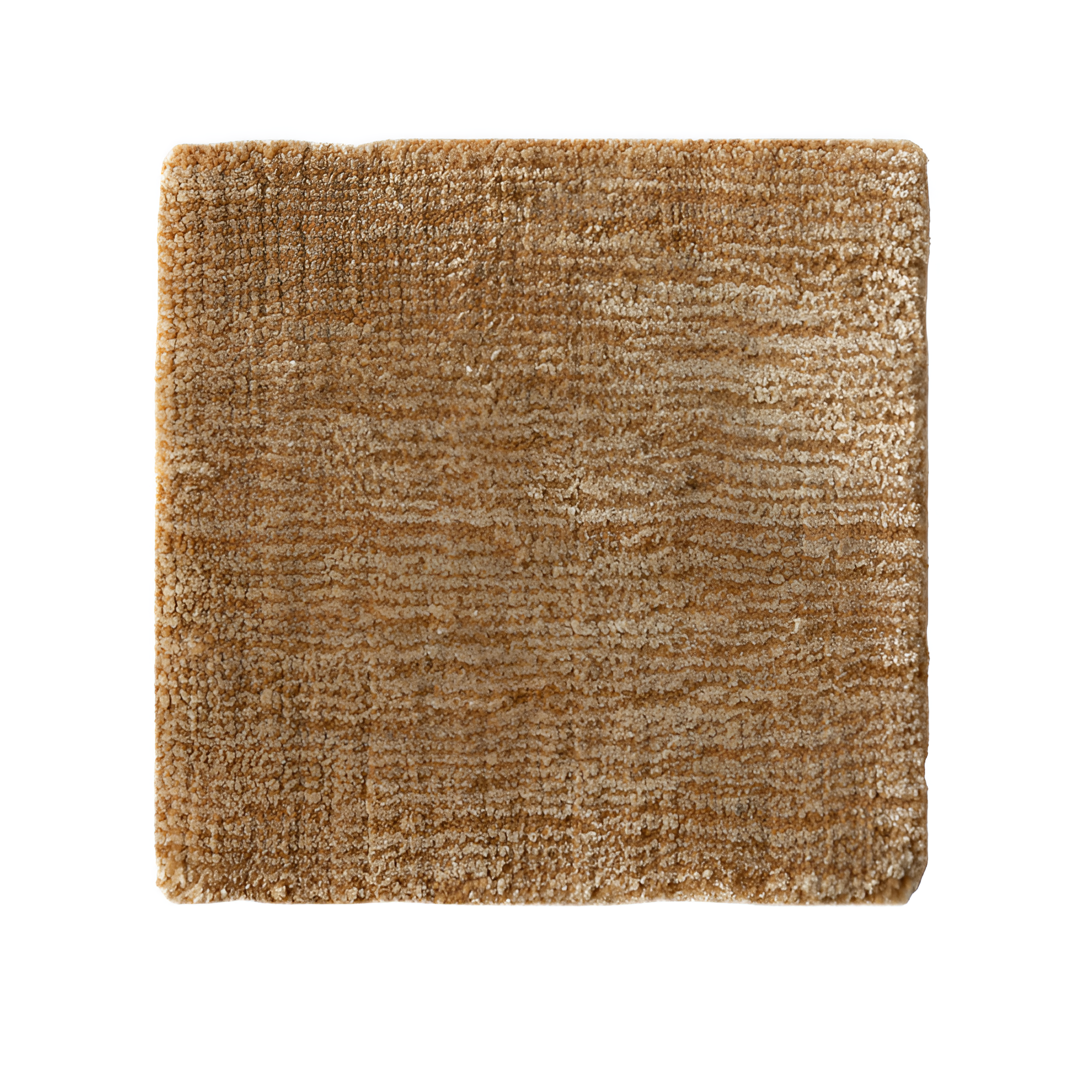 GUBI caramel rug with long pile