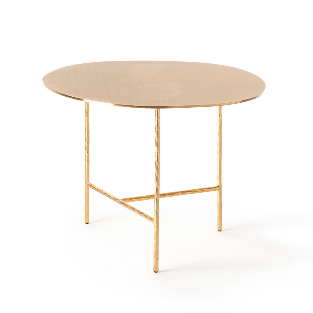 Runder Kaffeetisch XXX gold