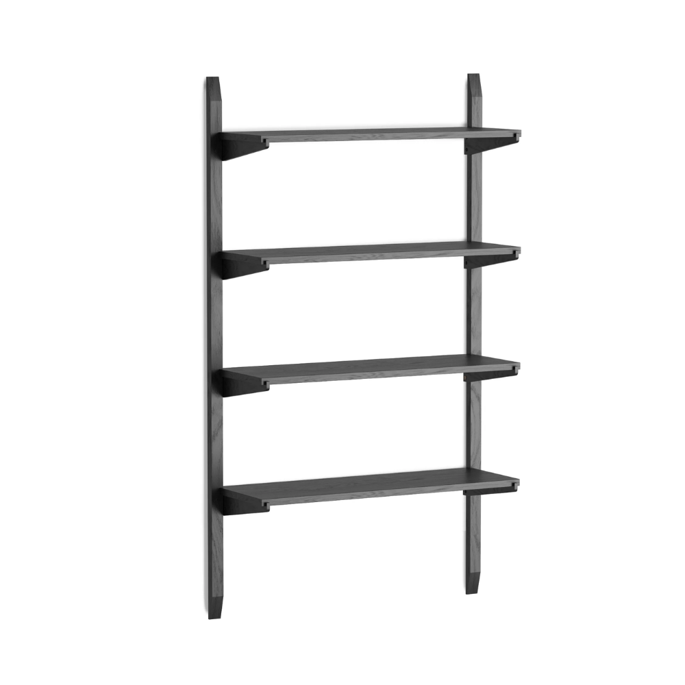 NOKI shelf system black oak wood