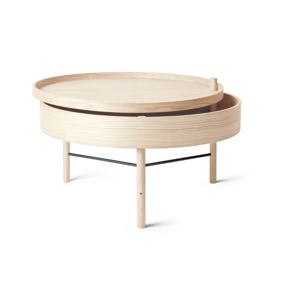 TURNING coffee table oak wood