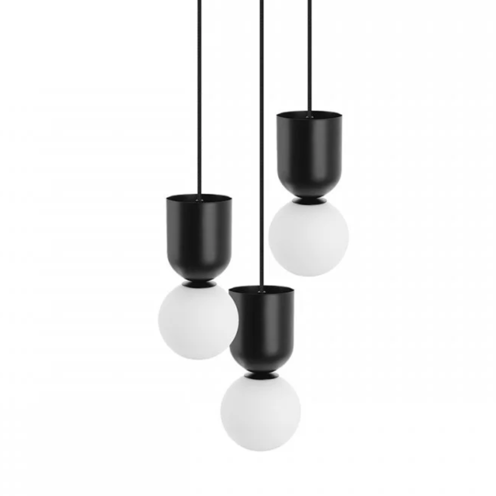Lampa wisząca LUOTI 3P czarny – Ummo