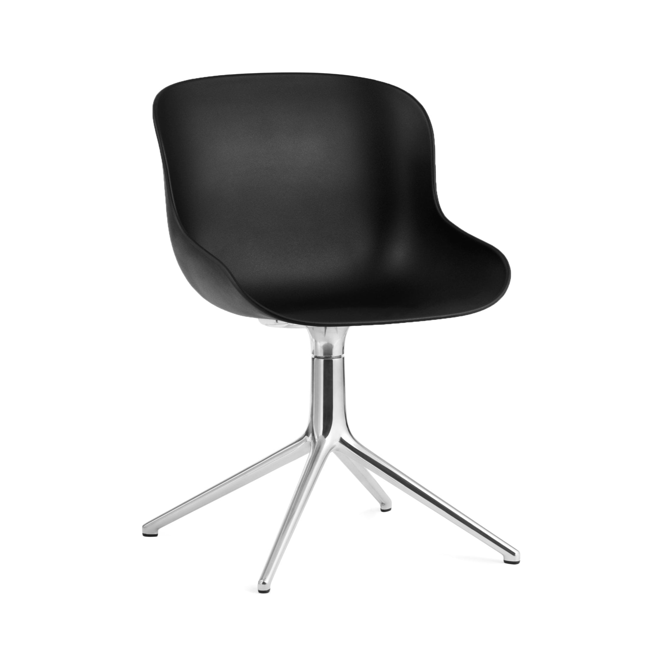 Hyg 4L Black Hyg 4L office chair with an aluminum base