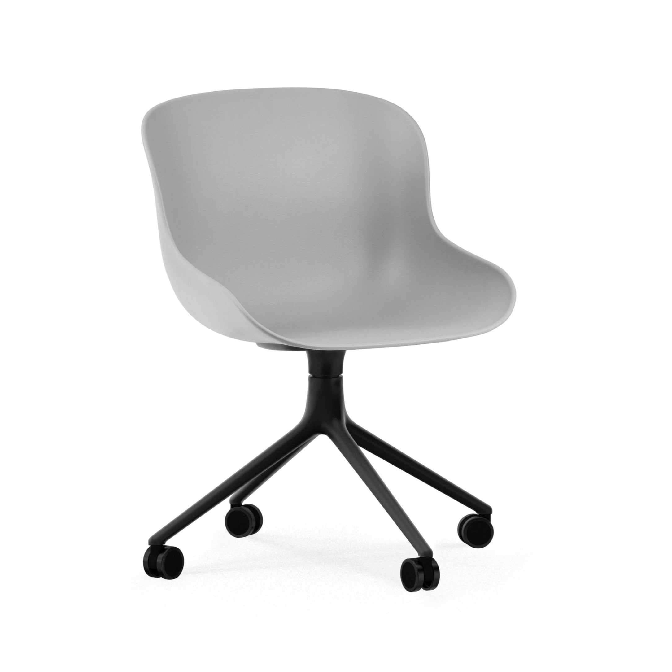 Hyg 4W Gray Hyg chair with a black base