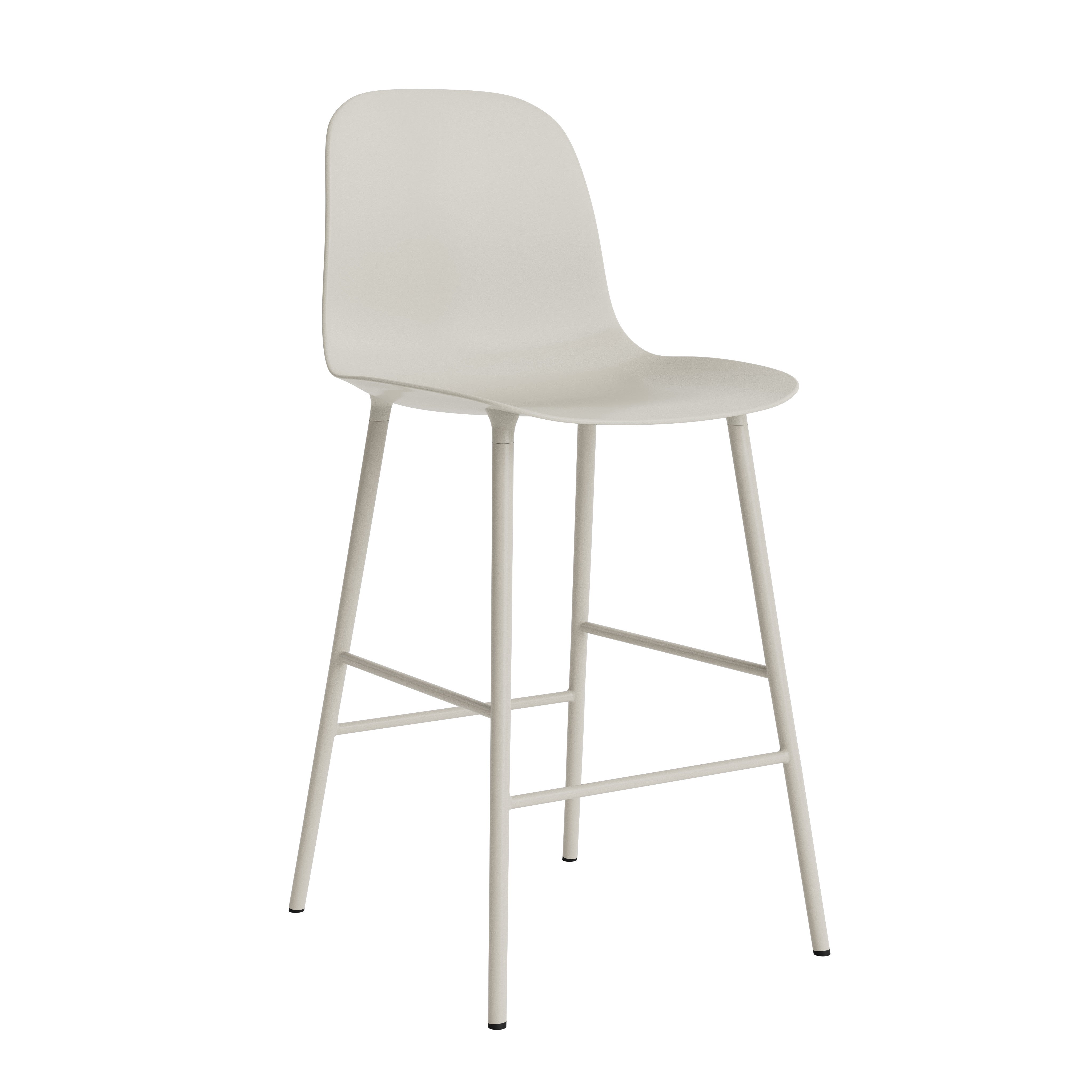 Bar chair of light gray forms