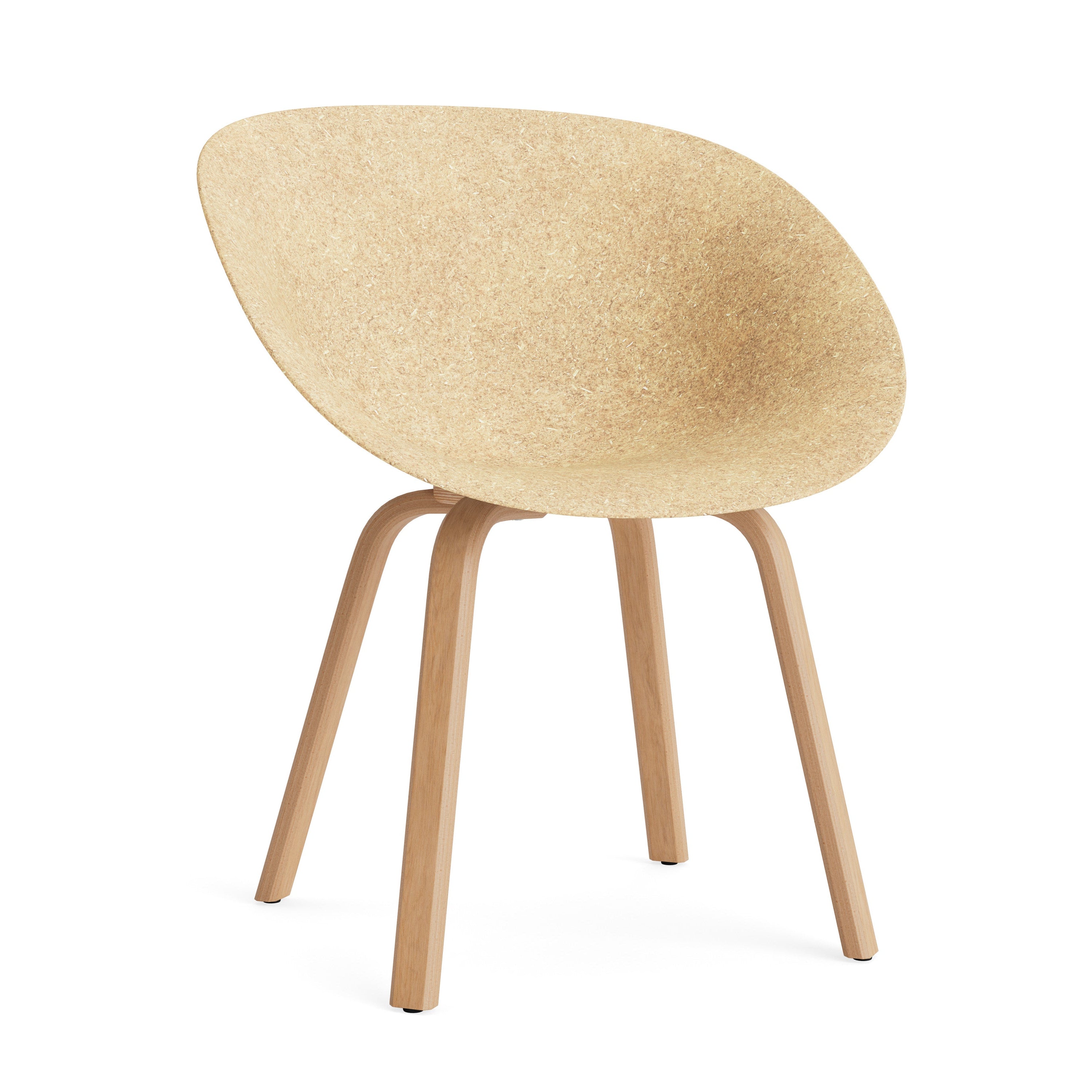 Mat chair Armchair Beige with beech plywood
