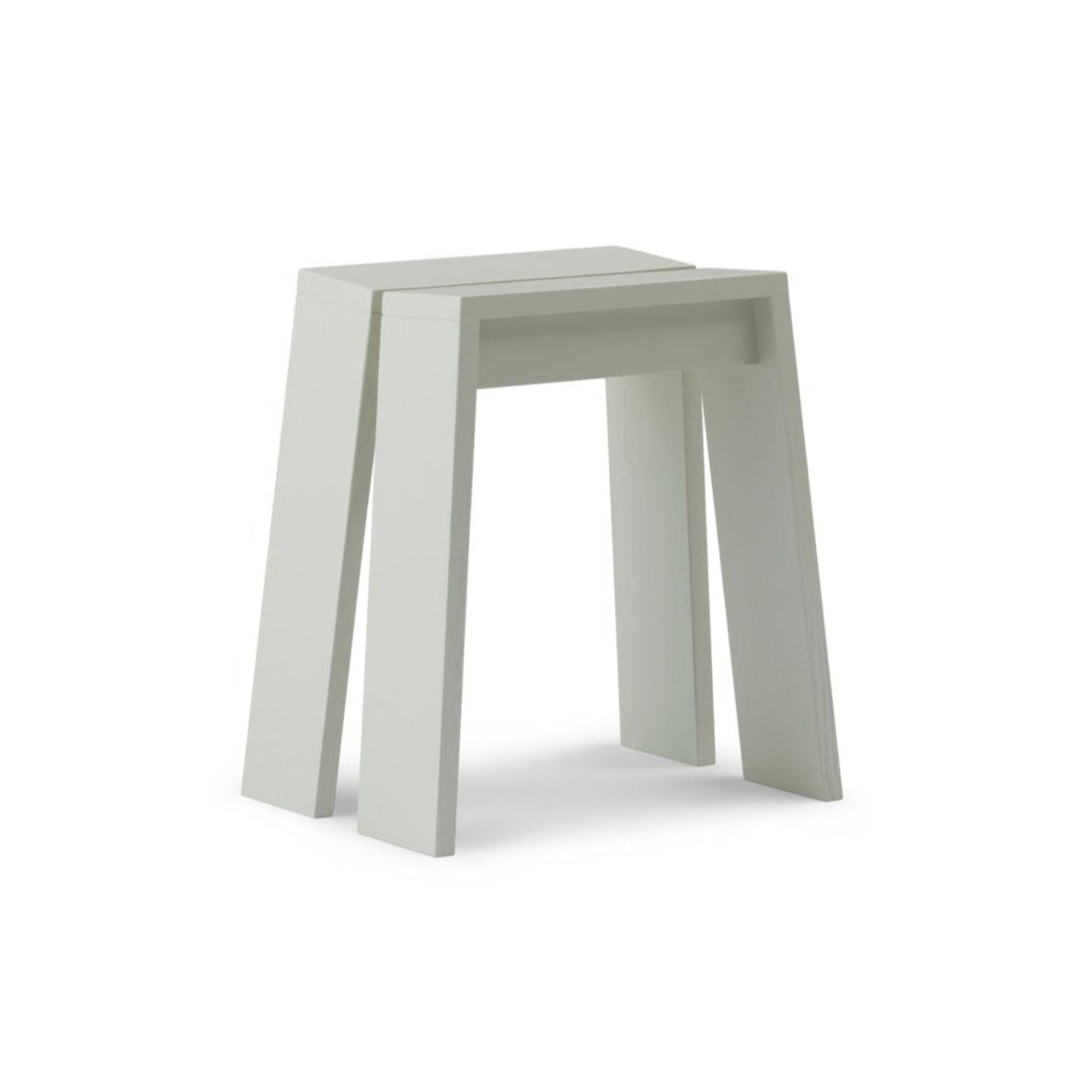 Light gray ash stool
