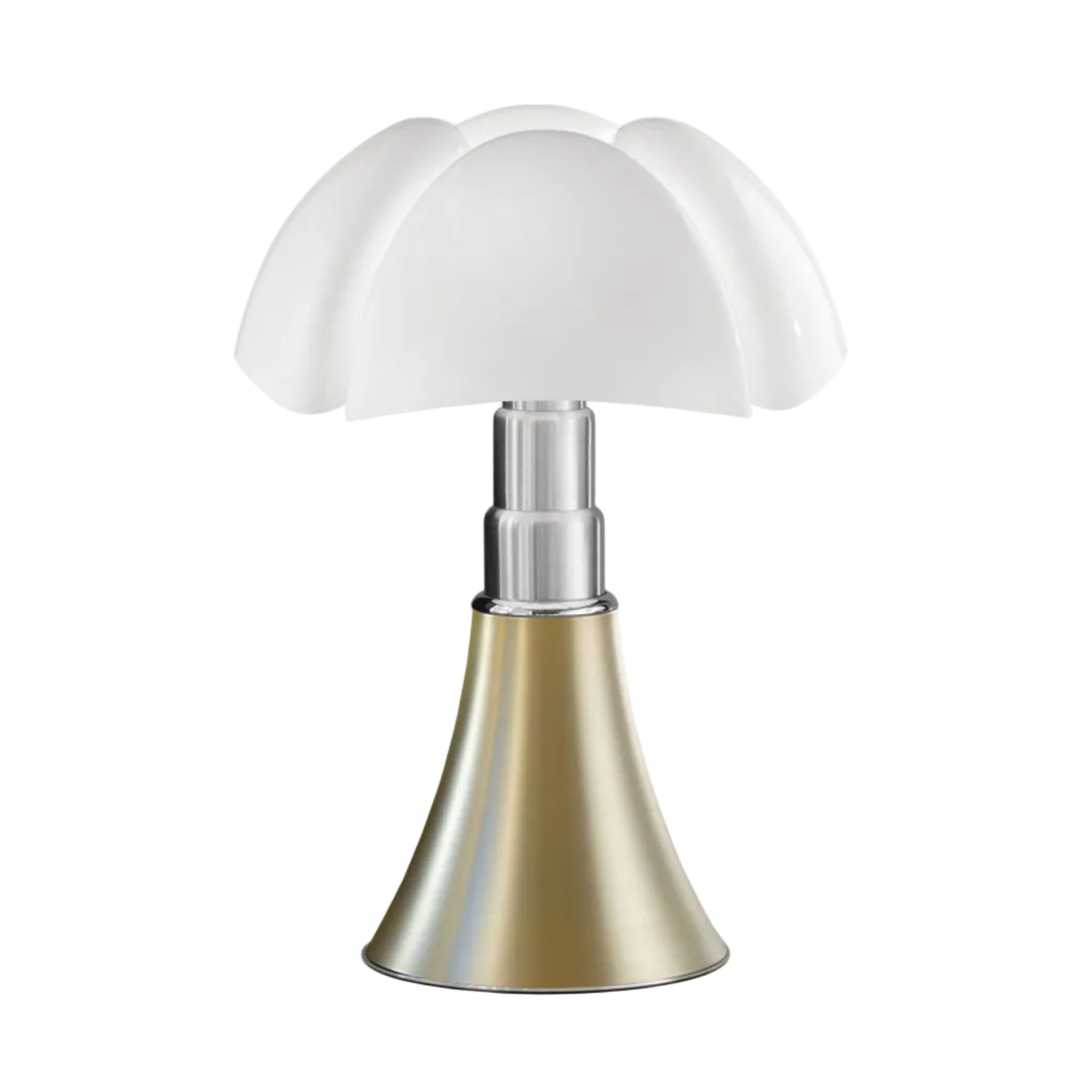 Pipistrello Medium Table Lamp with Opal Shade and Brass Base