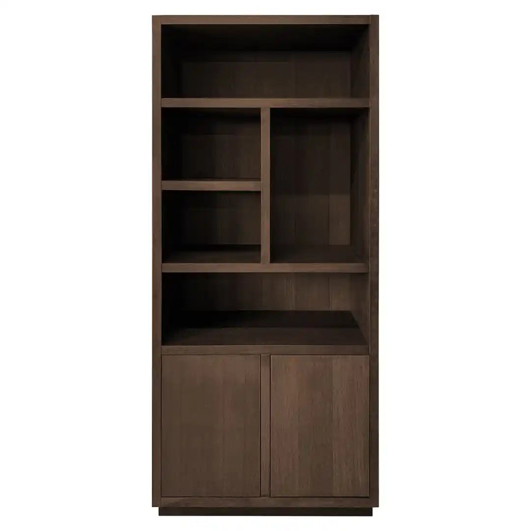 OAKURA brown oak veneer shelf