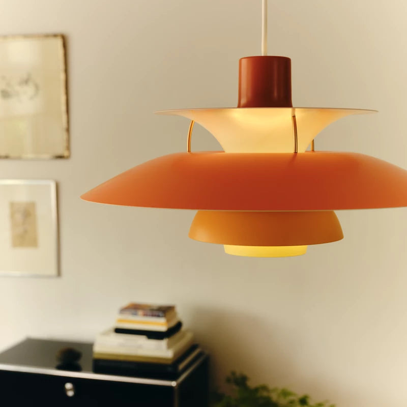 PH 5 pendant lamp in shades of orange