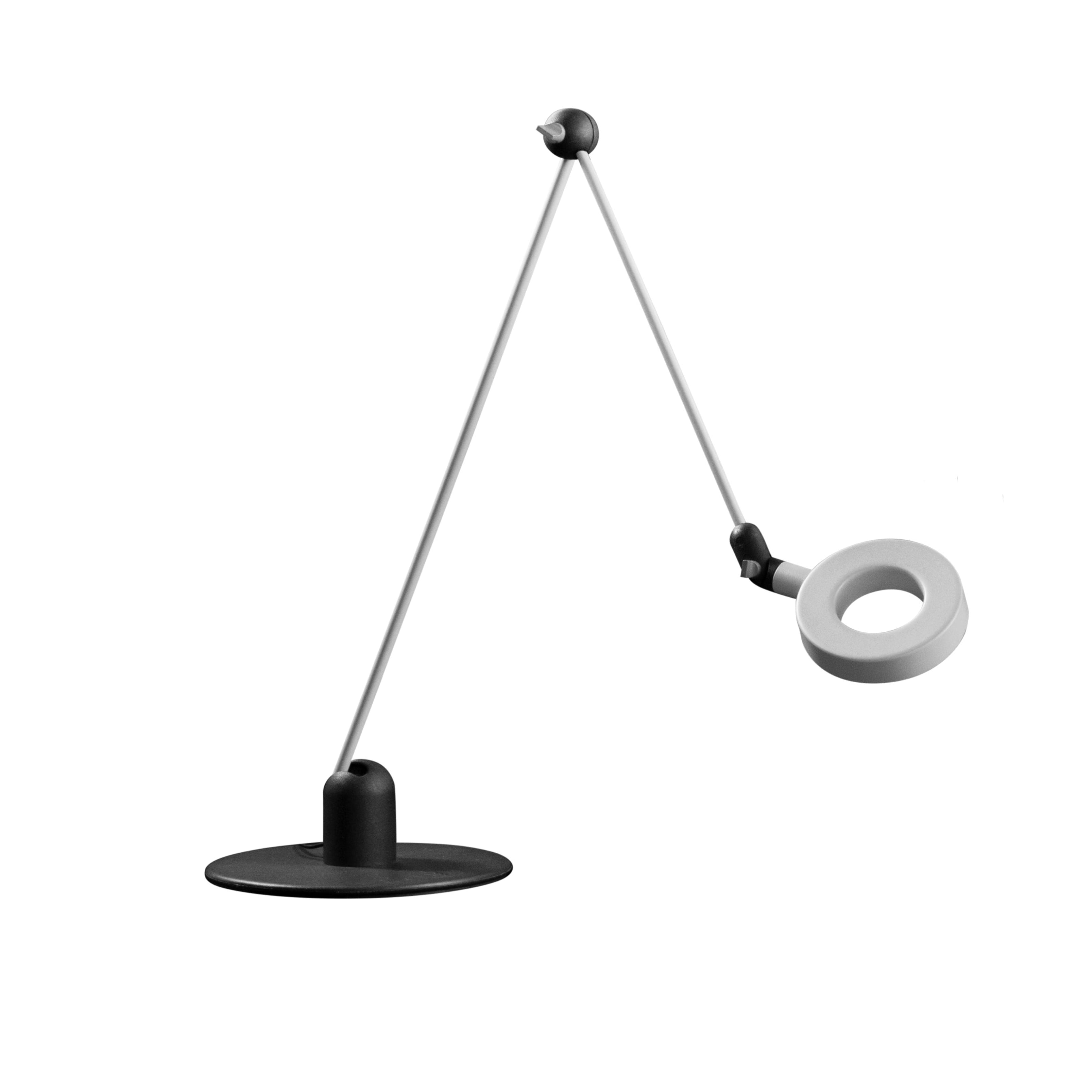 Lampa biurkowa L'AMICA srebrny z czarnym