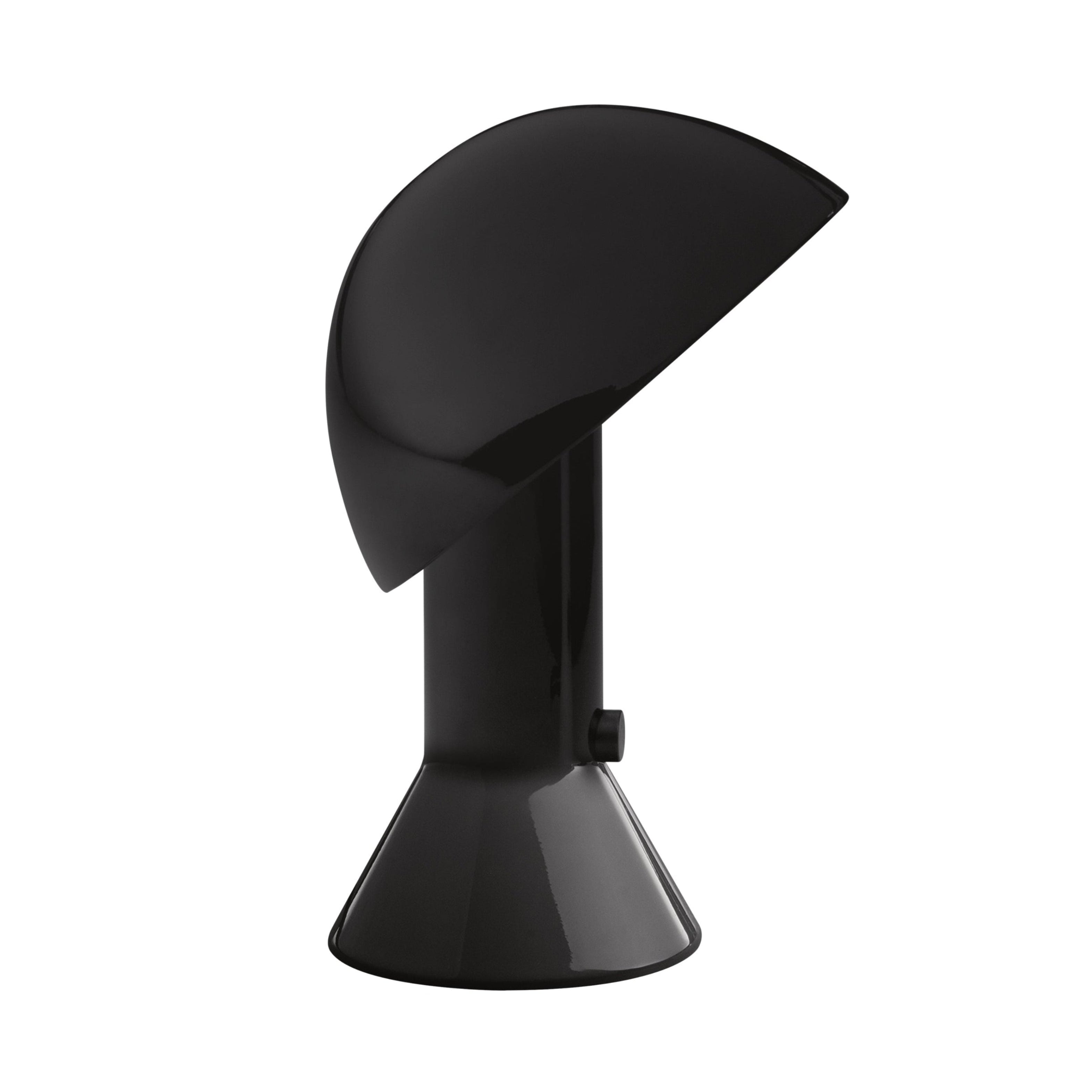 Tischlampe ELMETTO in glänzendem Schwarz