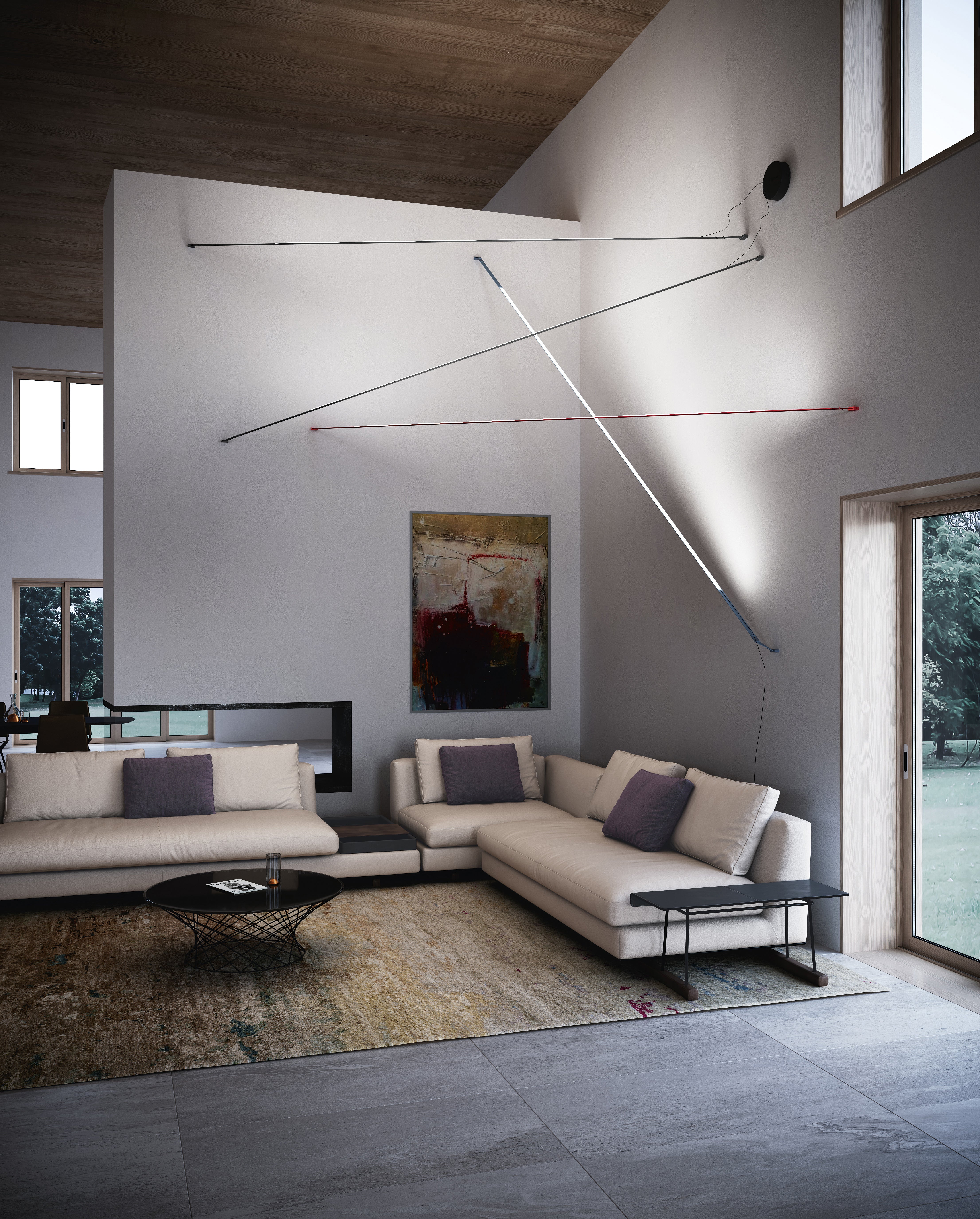 Stehlampe ELASTICA blau