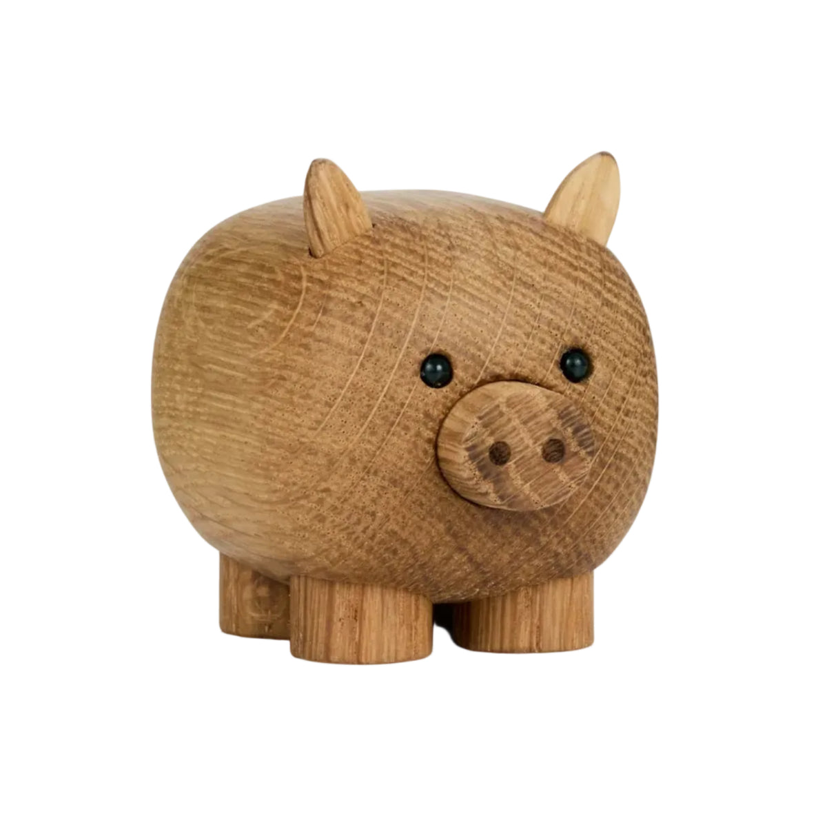 Dekorative Figur PIG aus Eichenholz