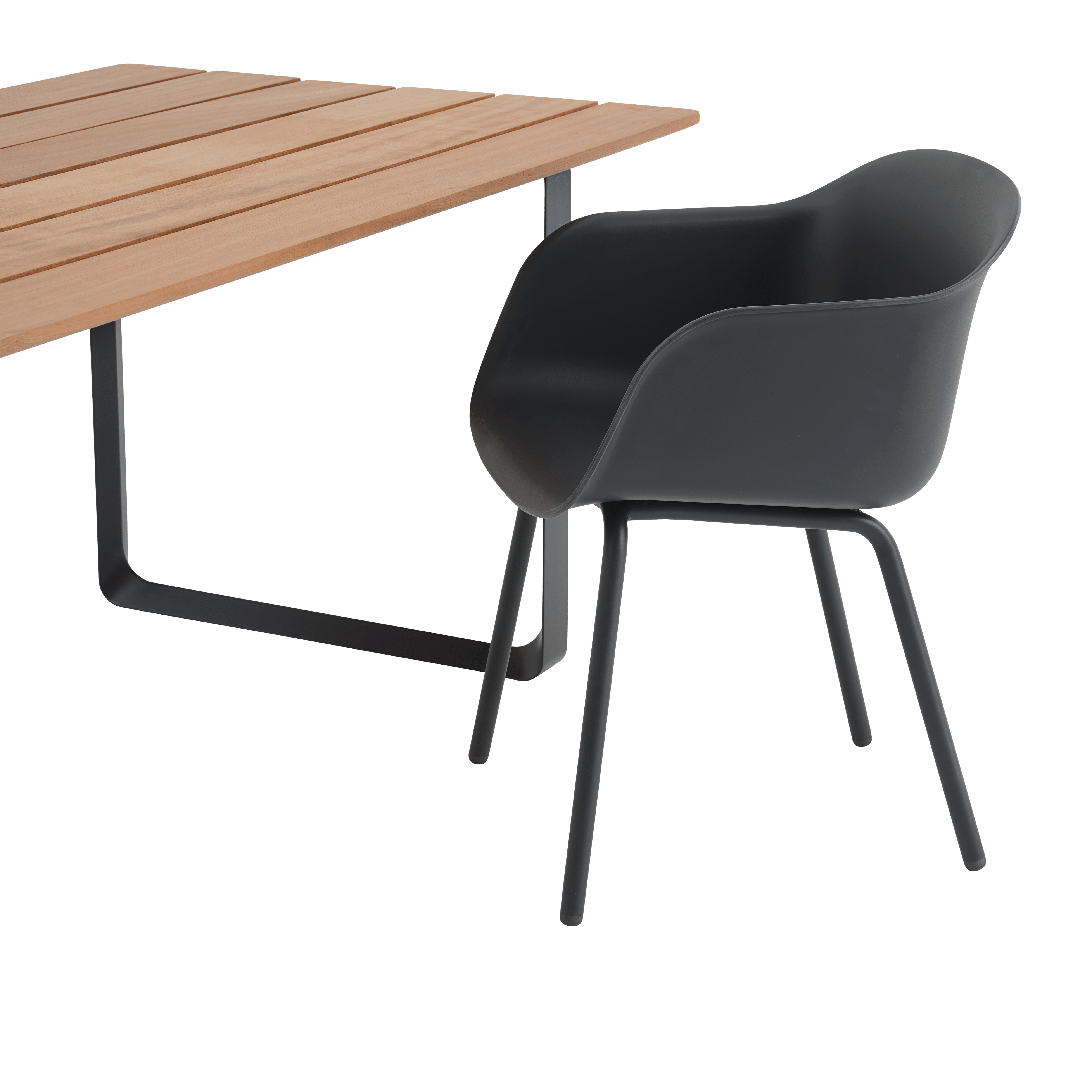 FIBER Black Outdoor Armchair