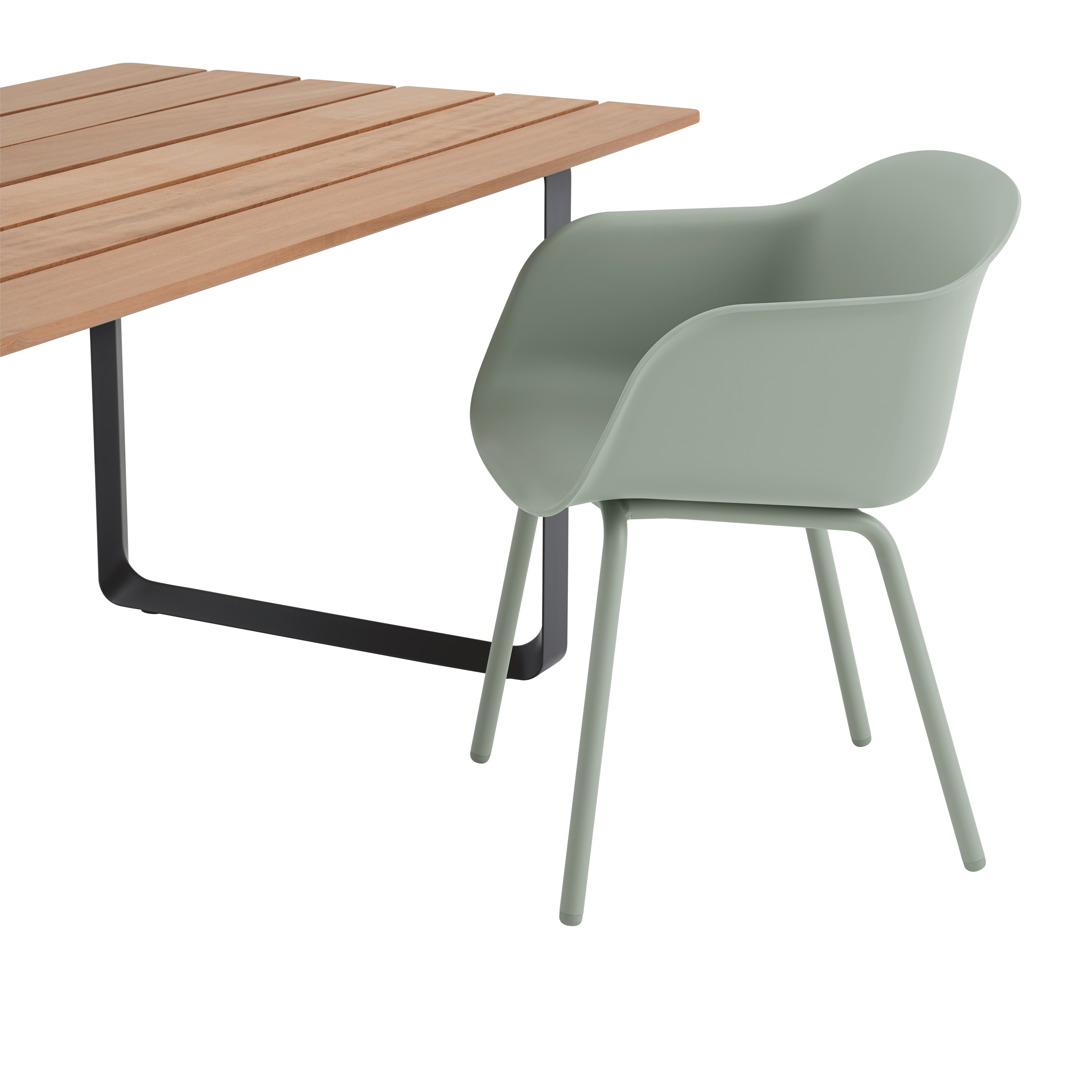 Outdoor Armchair FIBER Dirty Green